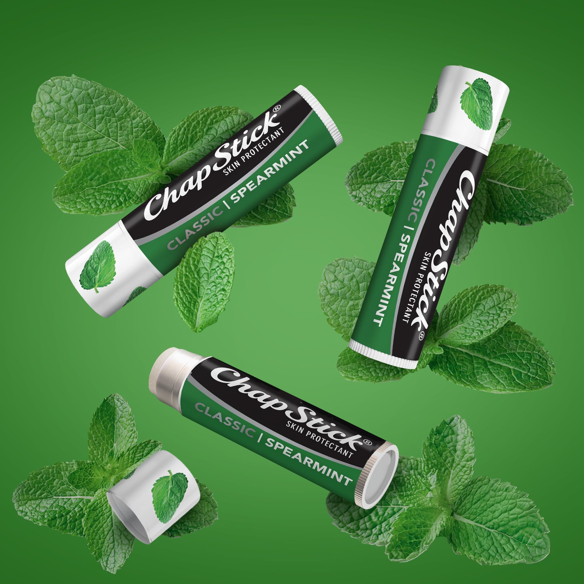 ChapStick Classic Skin Protectant Flavored Lip Balm Tube, 0.15 Ounce, 12 Count (Pack of 1)