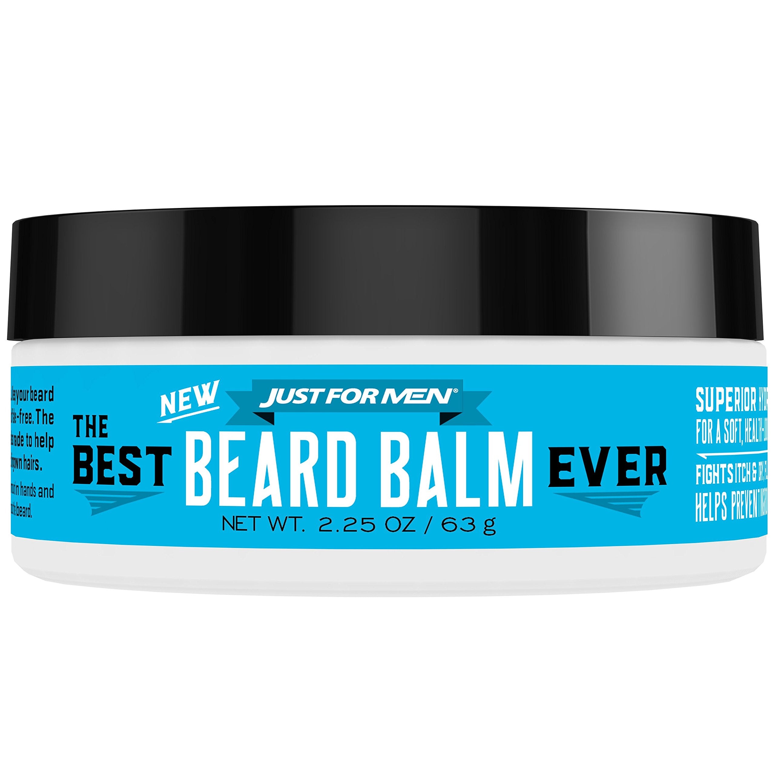 Just For Men The Best Beard Balm Ever, Stlying Balm With Oatmeal, Aloe, Chamomile, And Jojoba Oil, 2.25 Fluid Ounce
