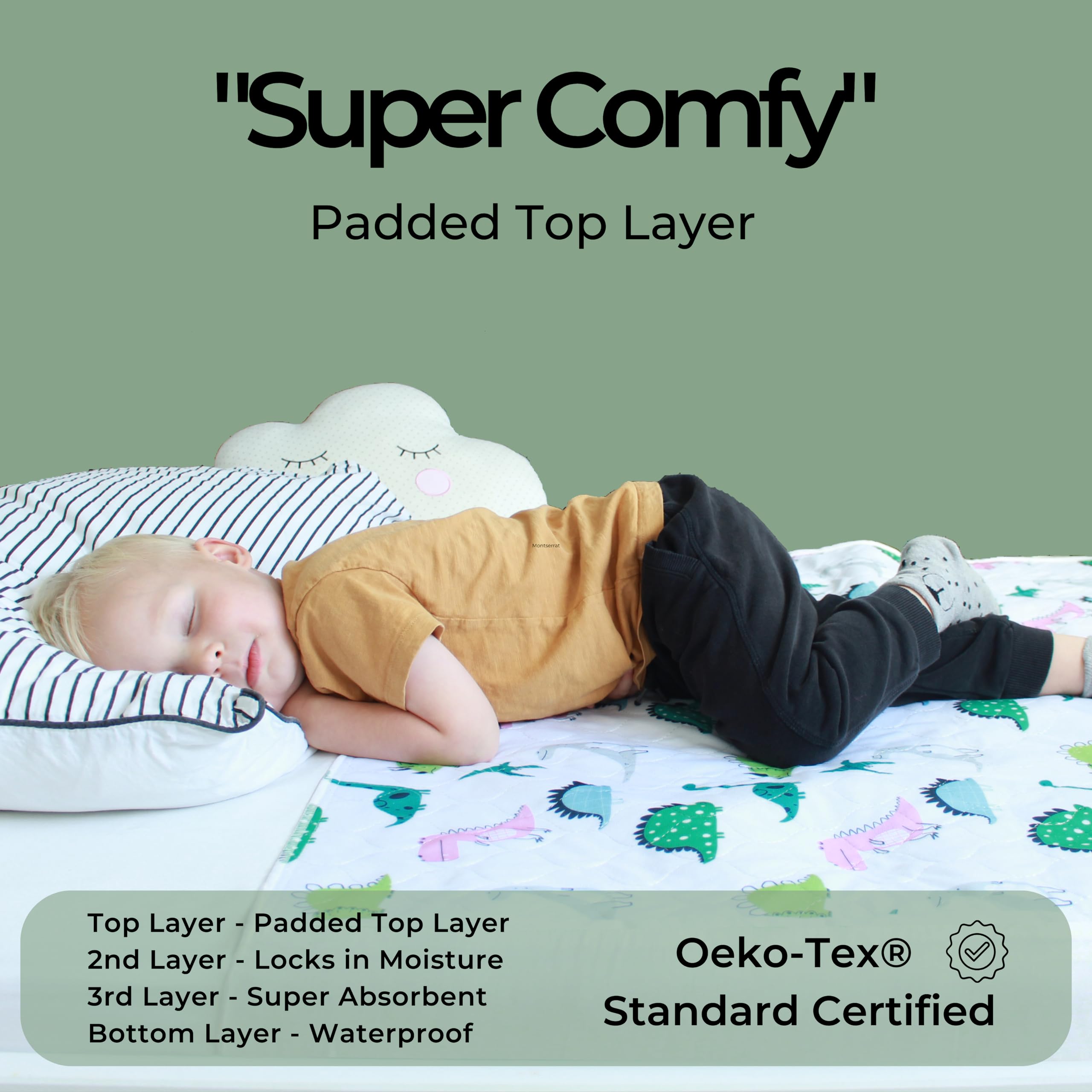 Hygge Sheets Potty Training Pads - 100 Waterproof - Bed Wetting Pads For Twin And Toddler Beds - Reusable, Non Slip And Easy To