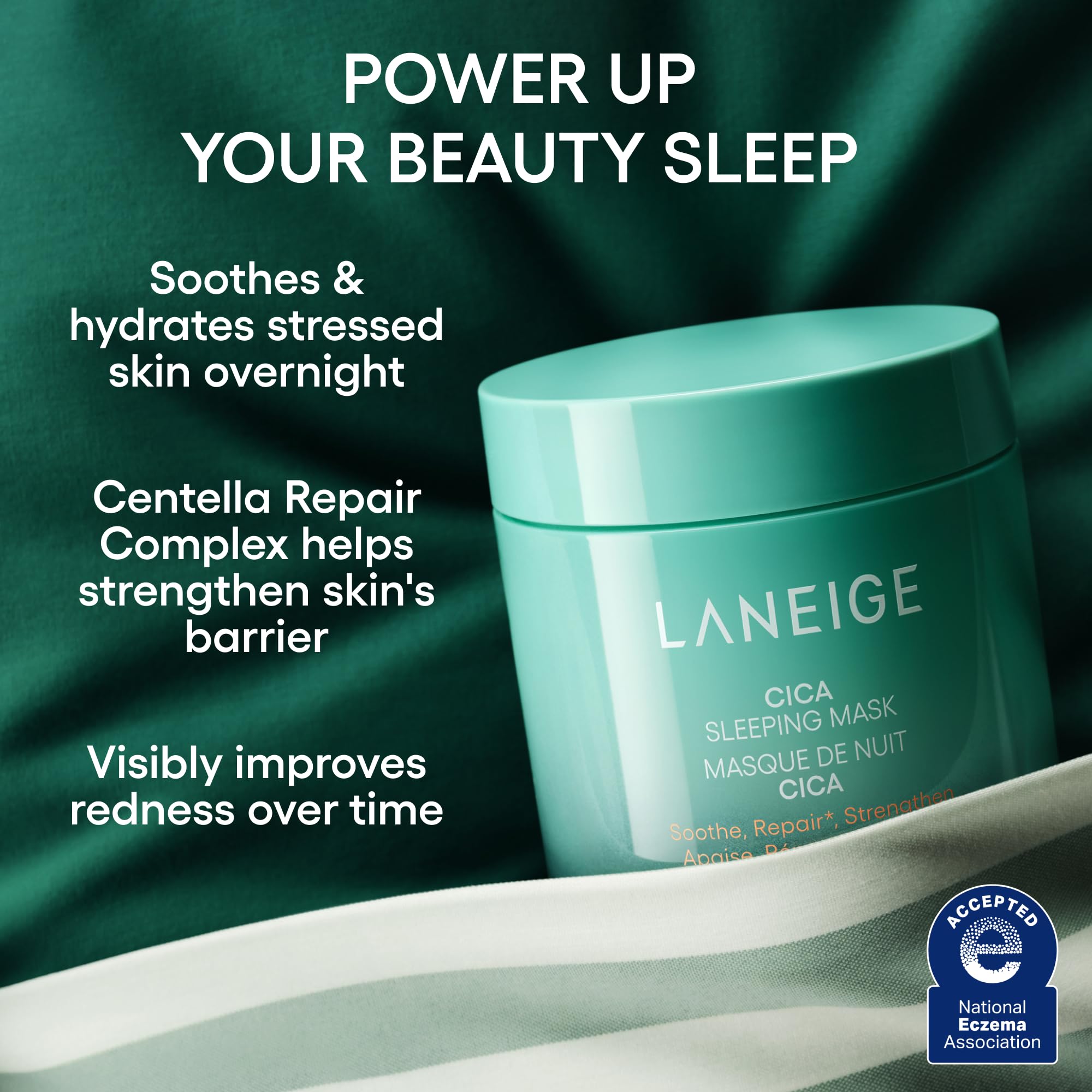 LANEIGE Cica Sleeping Mask: Korean Sensitive Skin Sleeping Mask for Soothing Hydration & Barrier Repair