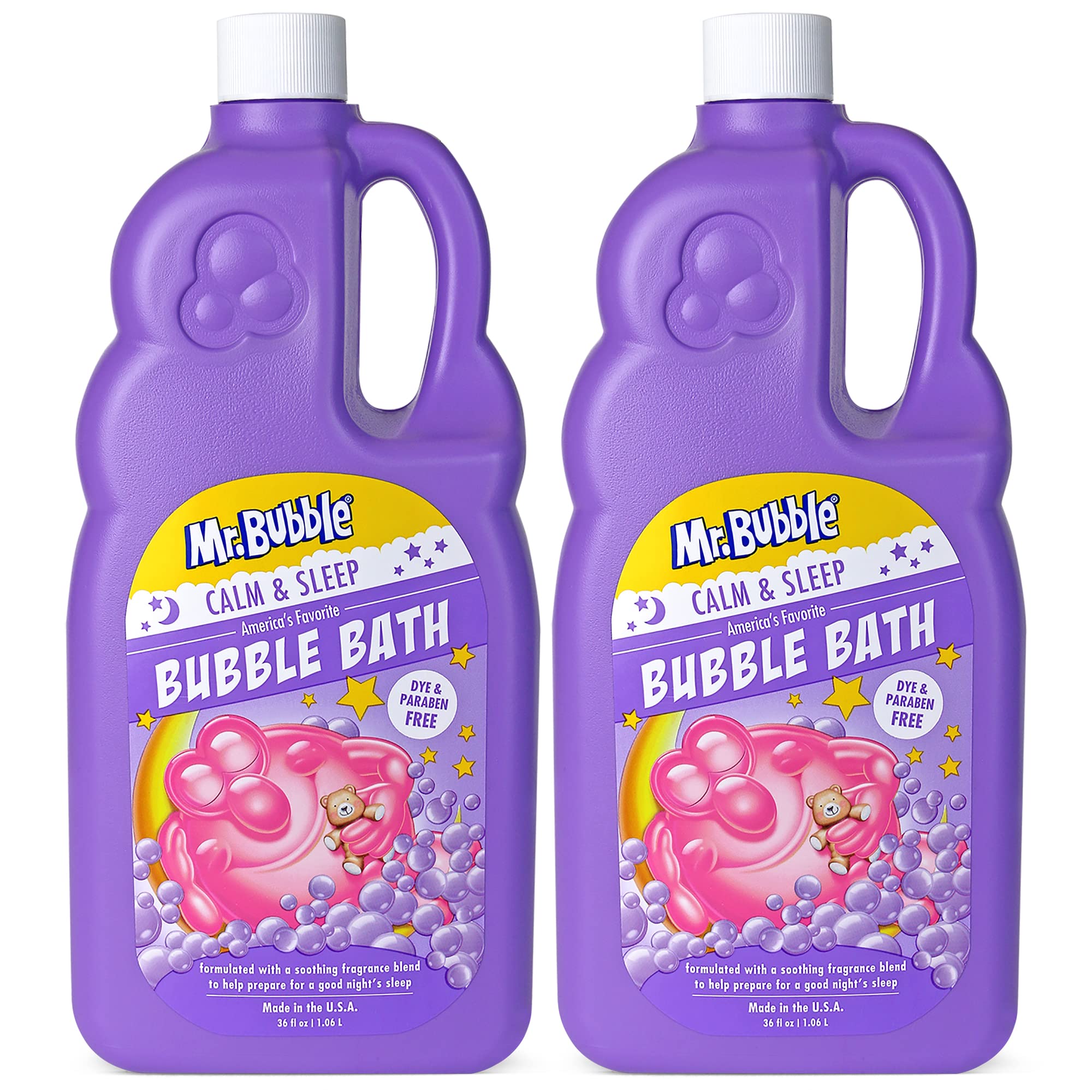 Mr. Bubble Calm & Sleep Bubble Bath (Pack Of 2 Bottles, 36 Fl Oz Each)