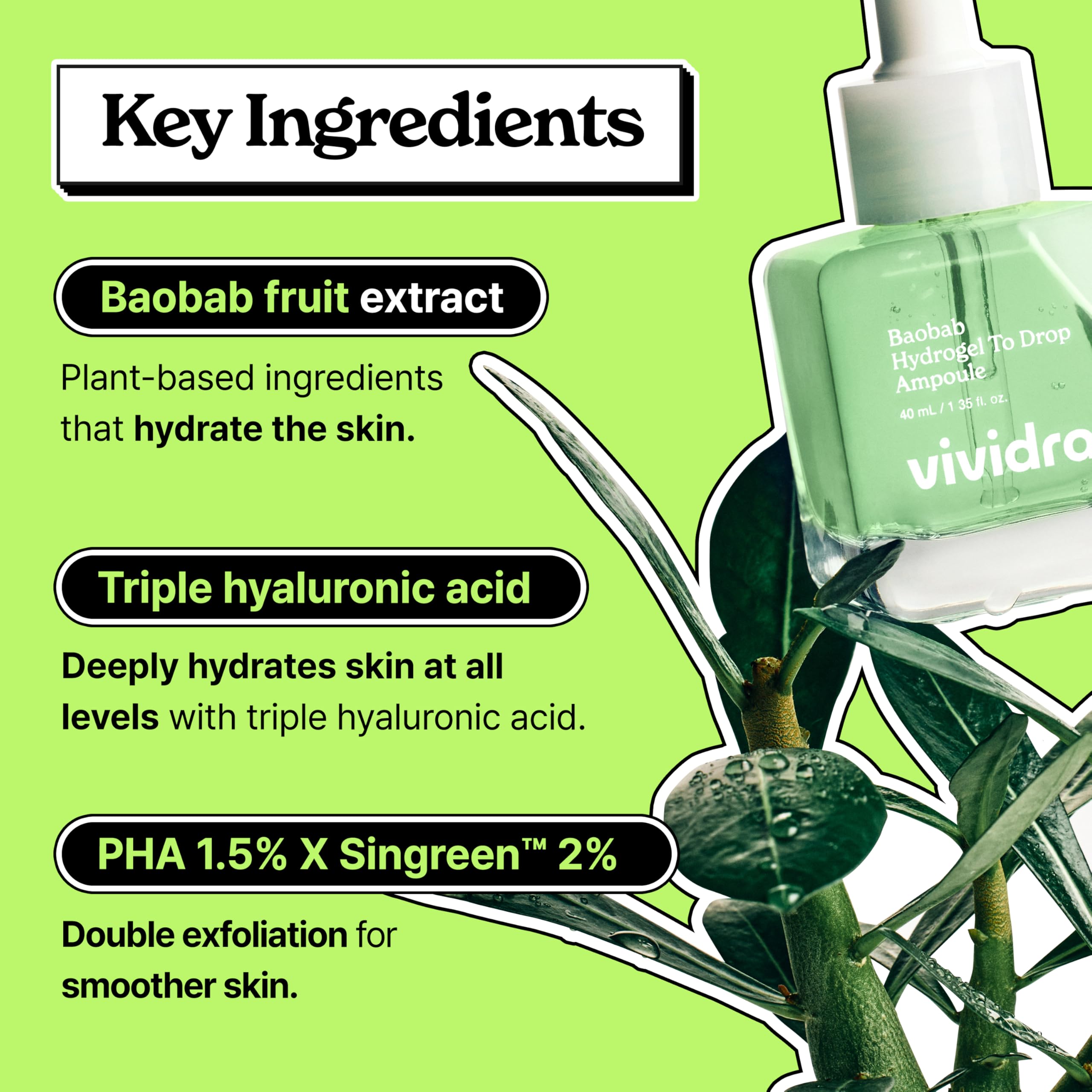Vividraw Baobab Hydrogel To Drop Ampoule