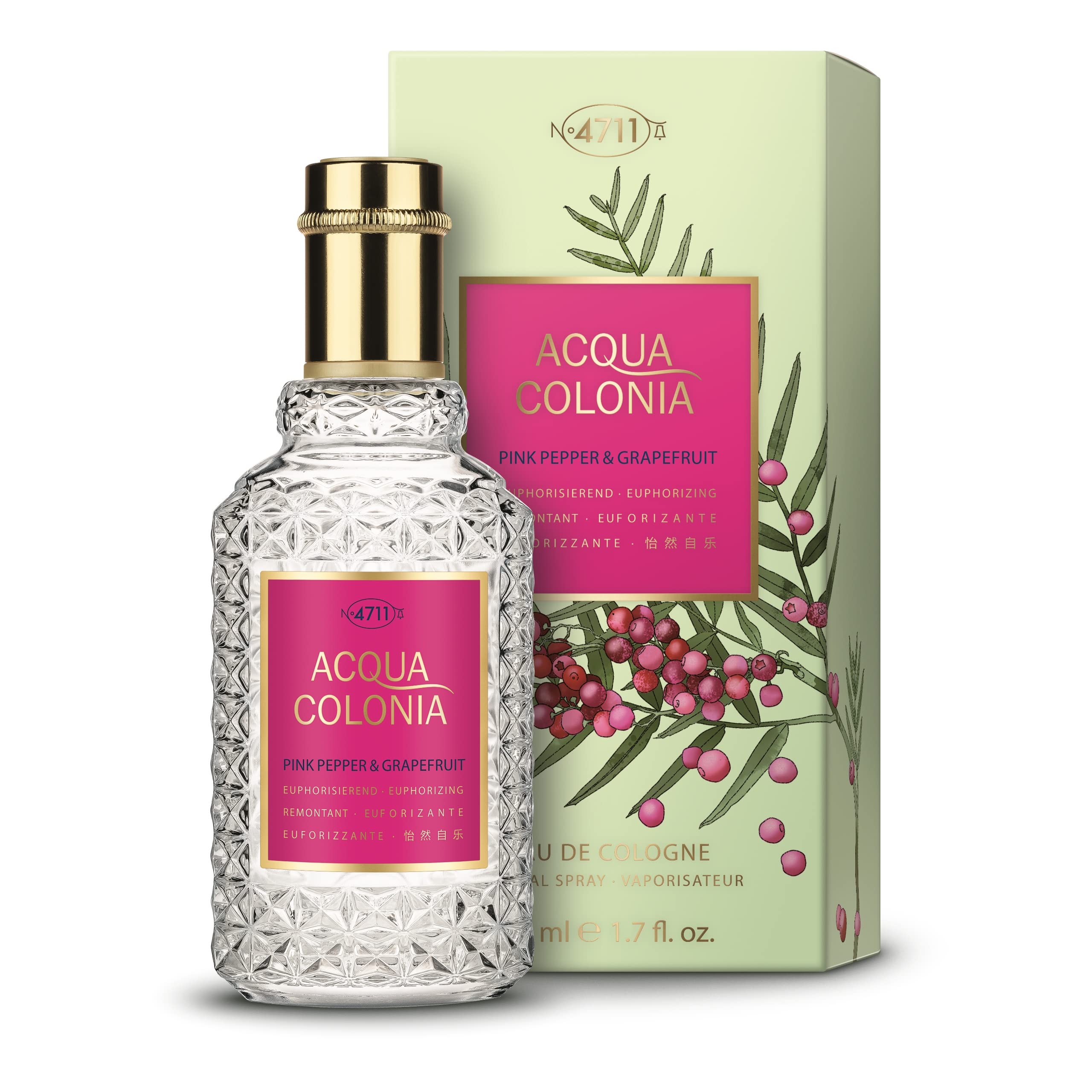 4711 Acqua Colonia Pink Pepper & Grapefruit By 4711 Eau De Cologne Spray 17 Oz(D0102H5Fnkp)