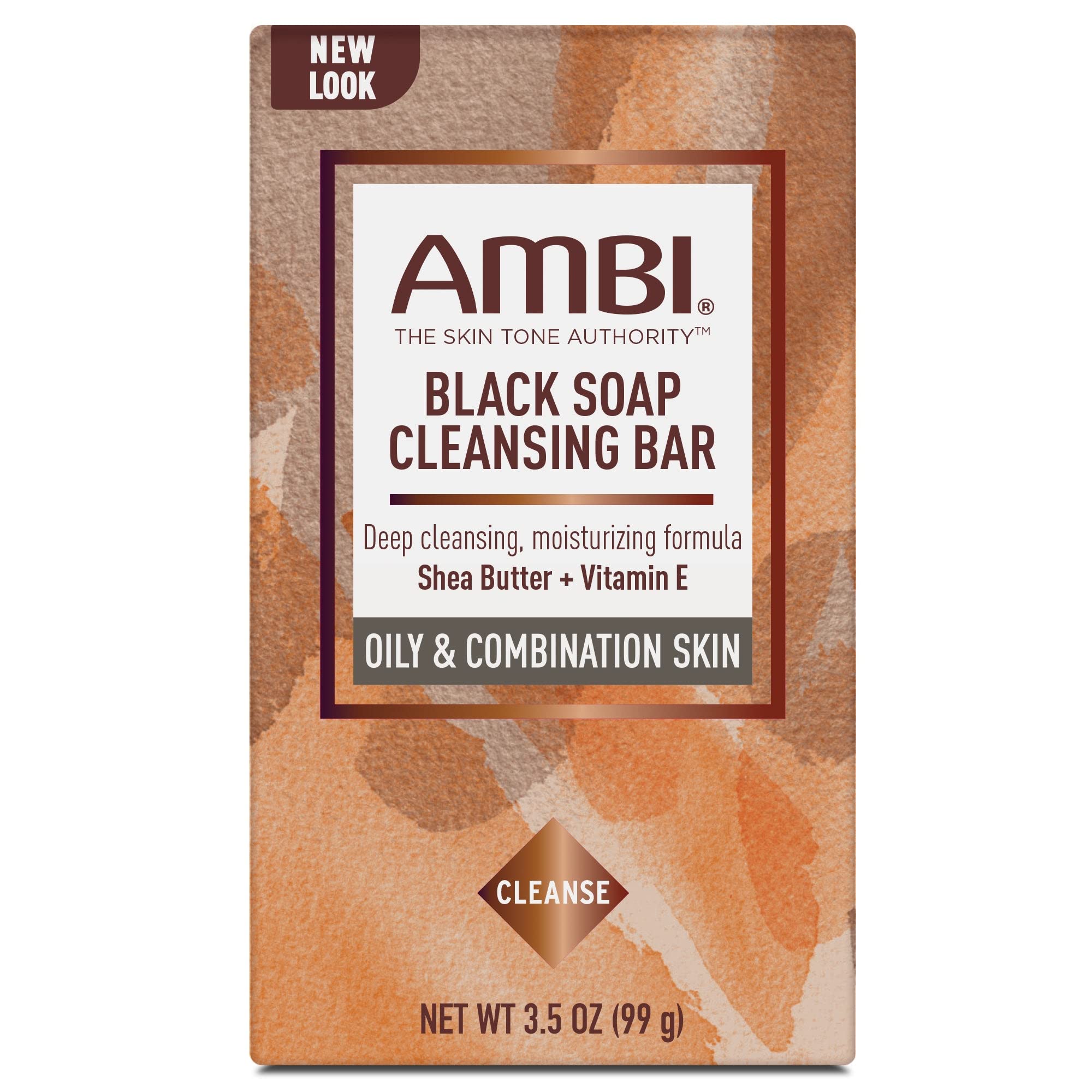 Ambi Cleansing Bar Soap Black With Shea Butter 3.5oz
