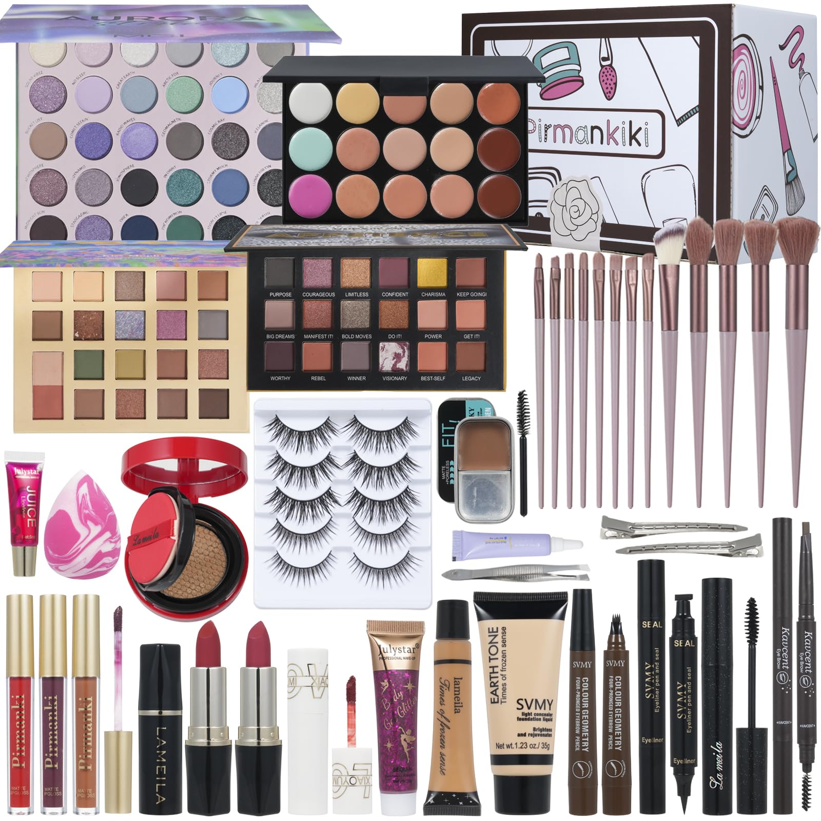 All in One Makeup Kit for Women Full Kit,Travel Makeup Set,Makeup Gift Set for Girls & Teen,Professional Makeup Kit Includes las