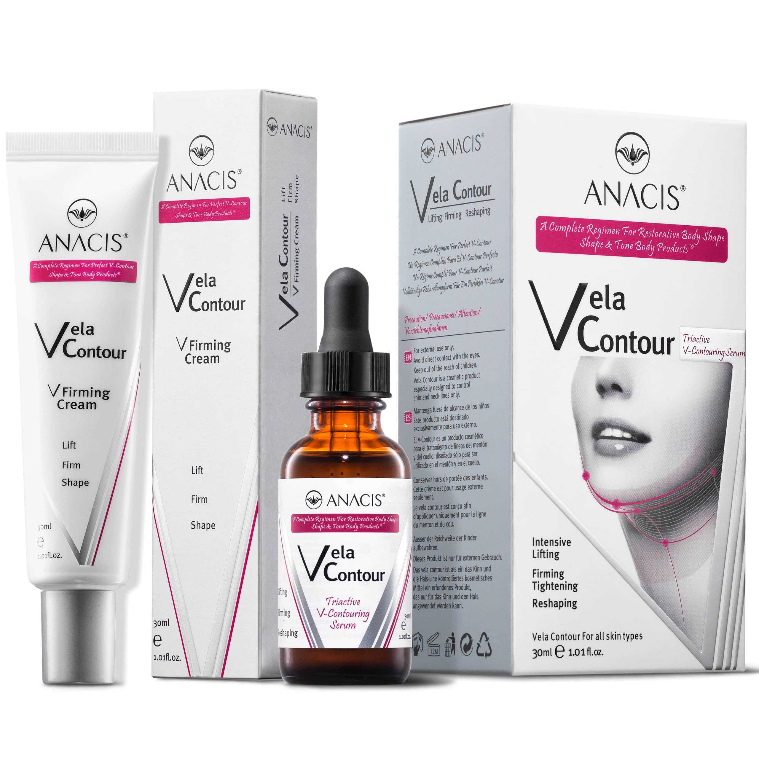 Advanced Neck Treatment Cream and Serum For Women and Men - V line Jawline - Fine Lines - Neck Wrinkles - Adipose Tissue Crepey 