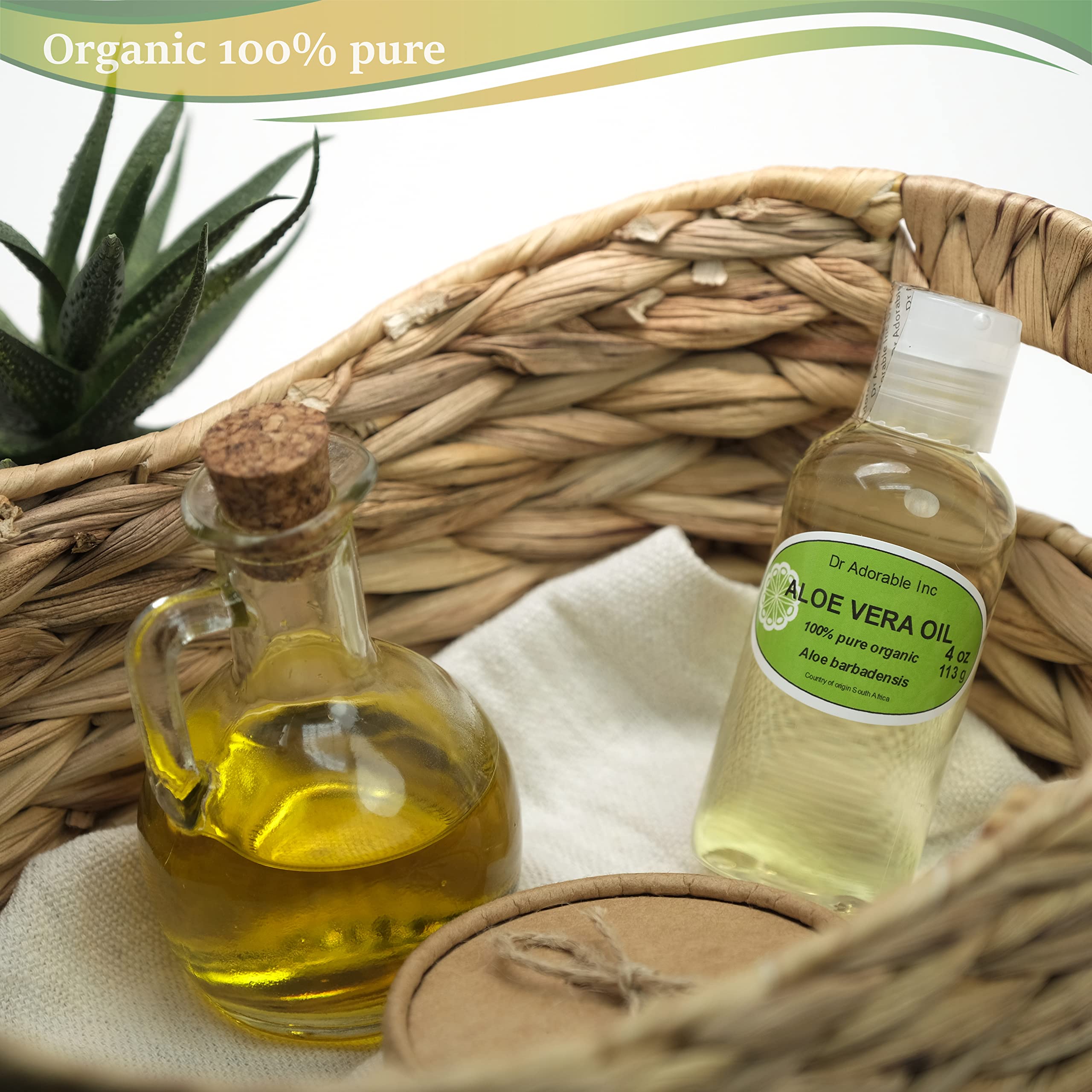 Dr Adorable - 4 Oz - Aloe Vera Oil - 100% Pure Natural Organic