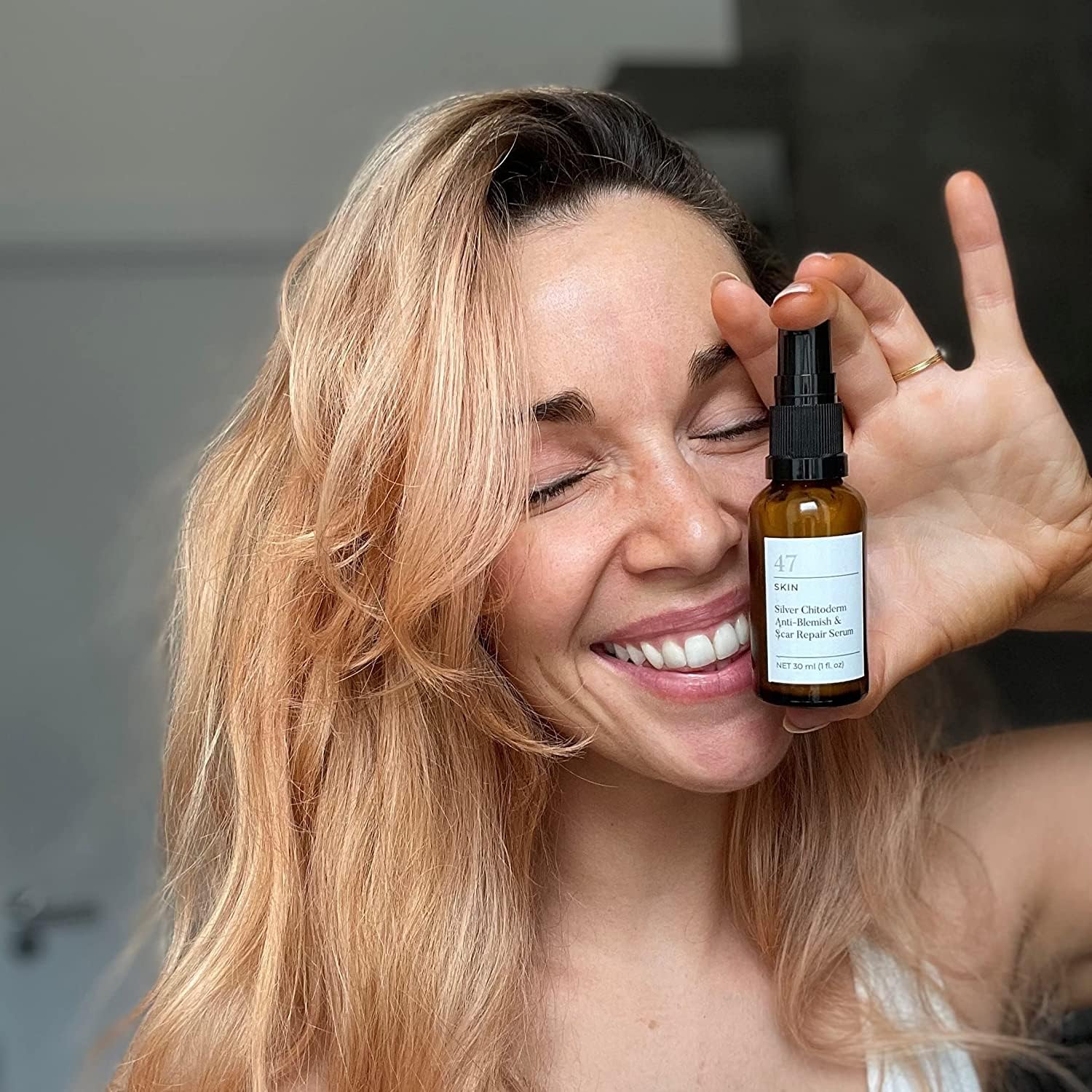 47 Skin Hydrating Face Serum for clearing Acne and Scars, Anti-Blemish & Scar Repair Serum Skincare Treatment with Silver chitod