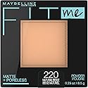 Maybelline Fit Me Matte + Poreless Pressed Face Powder Makeup & Setting Powder, Natural Beige, 1 Count