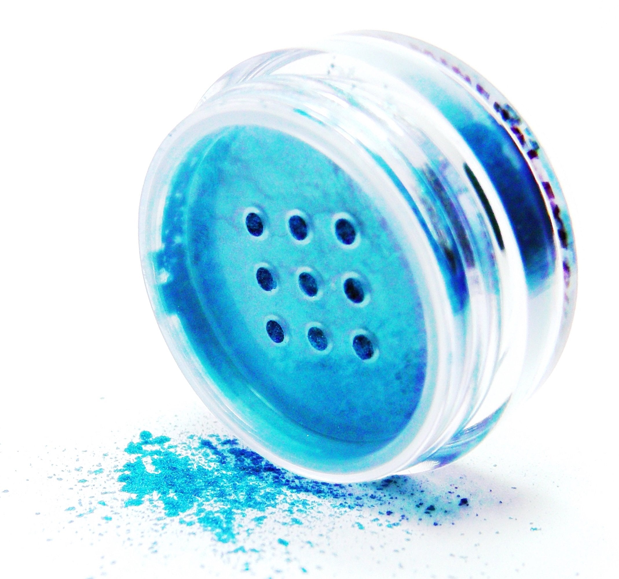 Pure Ziva Turquoise Jade Metallic Blue Teal Single Loose Powder Eyeshadow; Talc, Paraben & Cruelty Free, Vegan