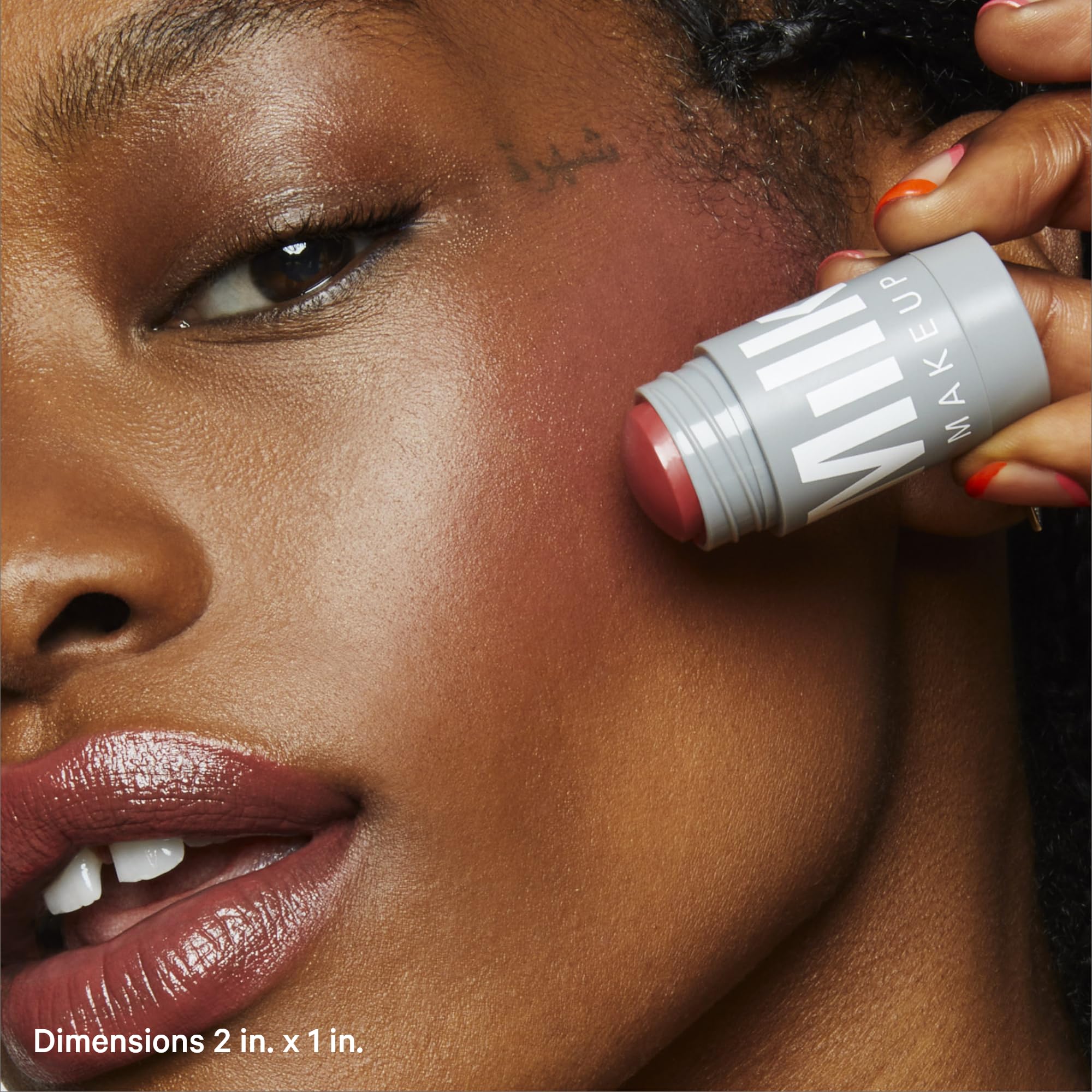 Milk Makeup Lip + Cheek, Quirk (Spiced Rose) - 0.21 Fl Oz - Cream Blush & Lip Color - Buildable & Blendable - 1,000+ Swipes Per