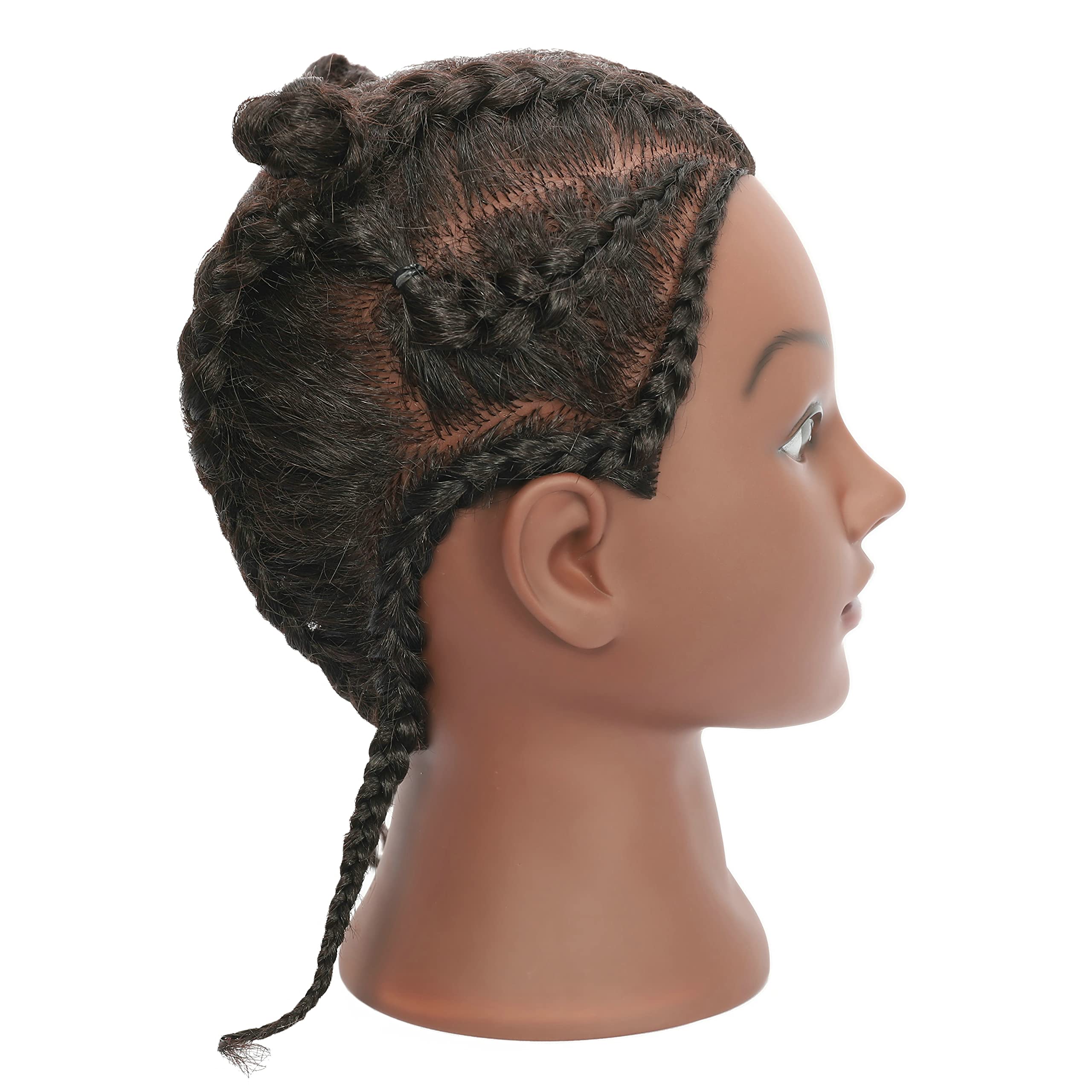 Lohxinhair Kinky Curly Real 100% Human Hair Mannequin Head Manikin Cosmetology Doll Training Head With Stand For Hairdresser Pra