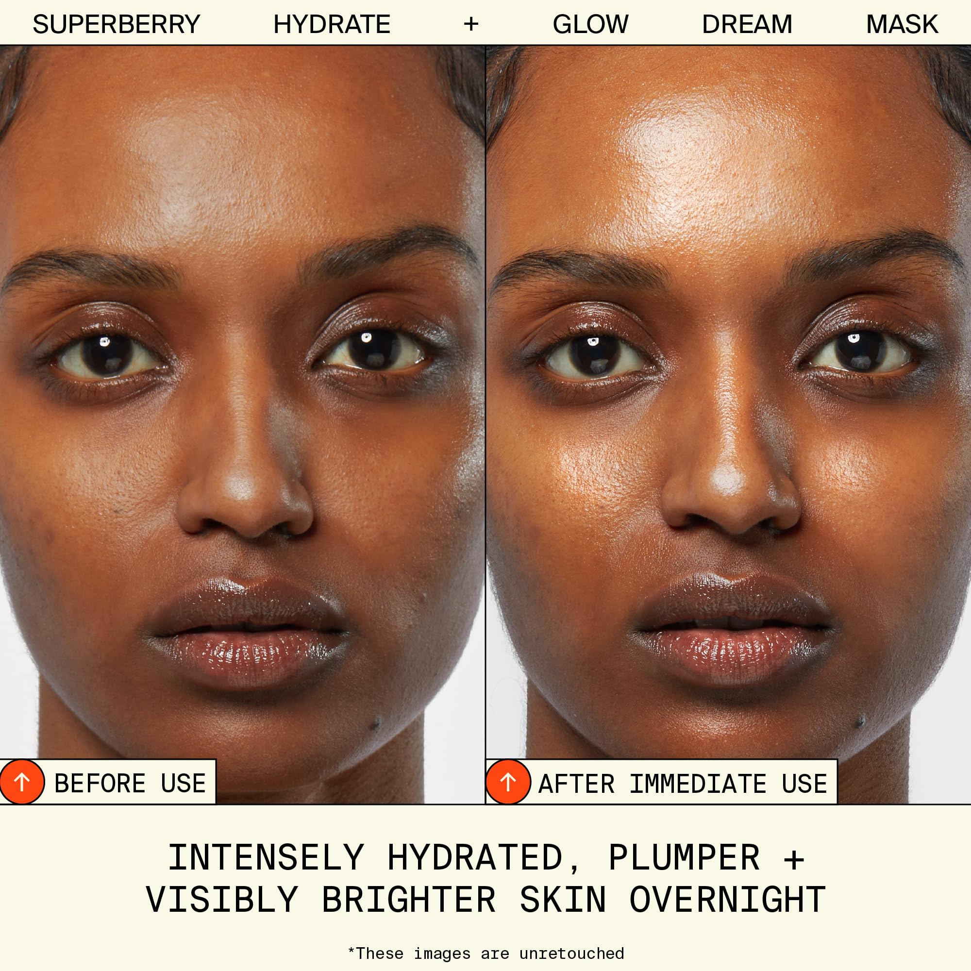 Youth To The People Superberry Glow Dream Mask - Brightening Overnight Face Mask + Hyaluronic Acid Night Moisturizer With Vitami