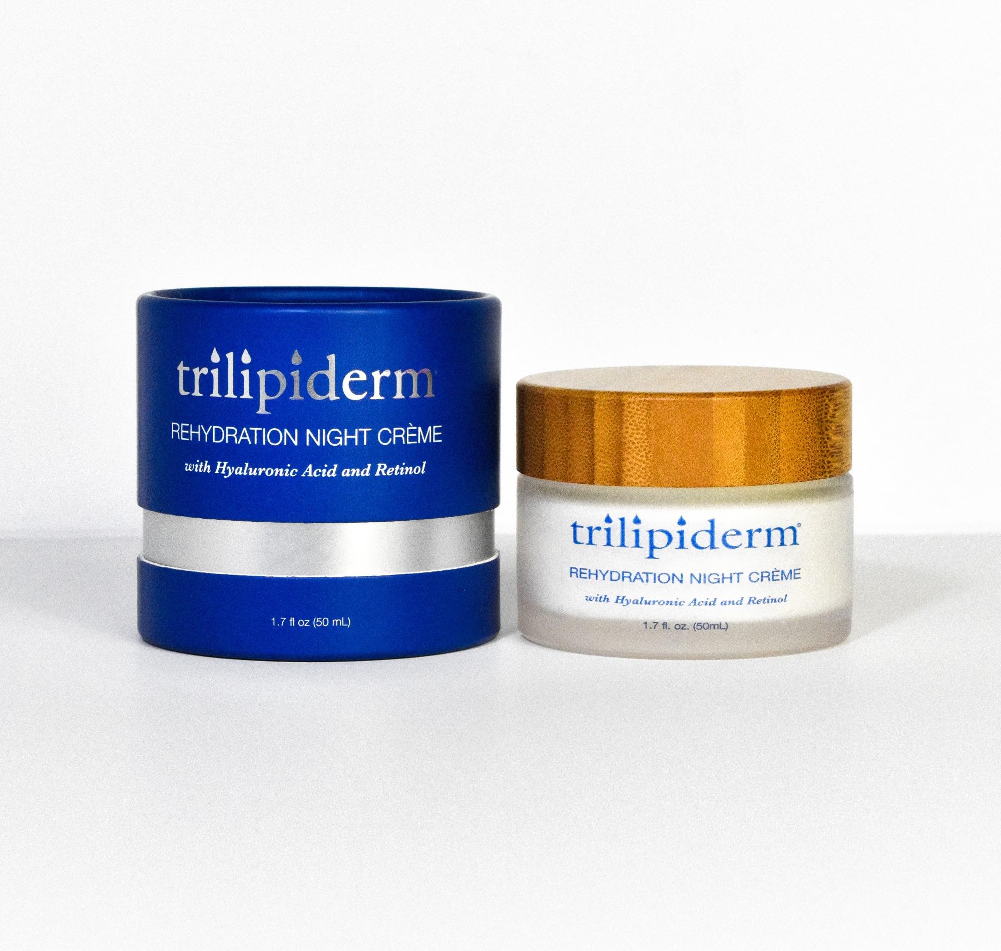 Trilipiderm Rehydration Night Crme W/Hyaluronic Acid, Vitamins A, C, E & Medyssinnian Lipid, Anti Aging Facial Night Cream Moist