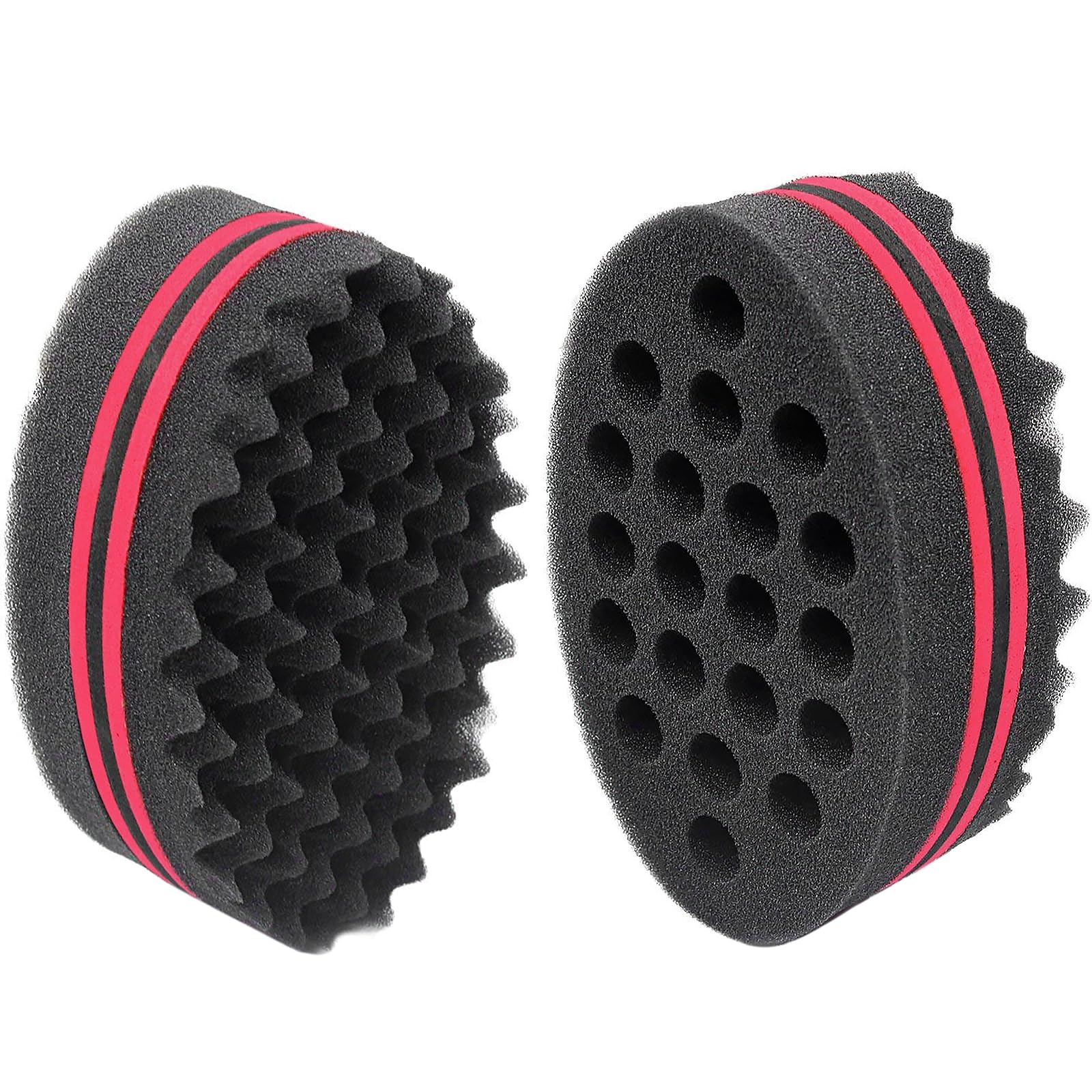 AIR&TREE Magic Barber Sponge Brush for Waves, Dreadlocks, Coils, and Afro Curls - Hair Care Tool with 7 & 16 mm Diameters (1 PCS
