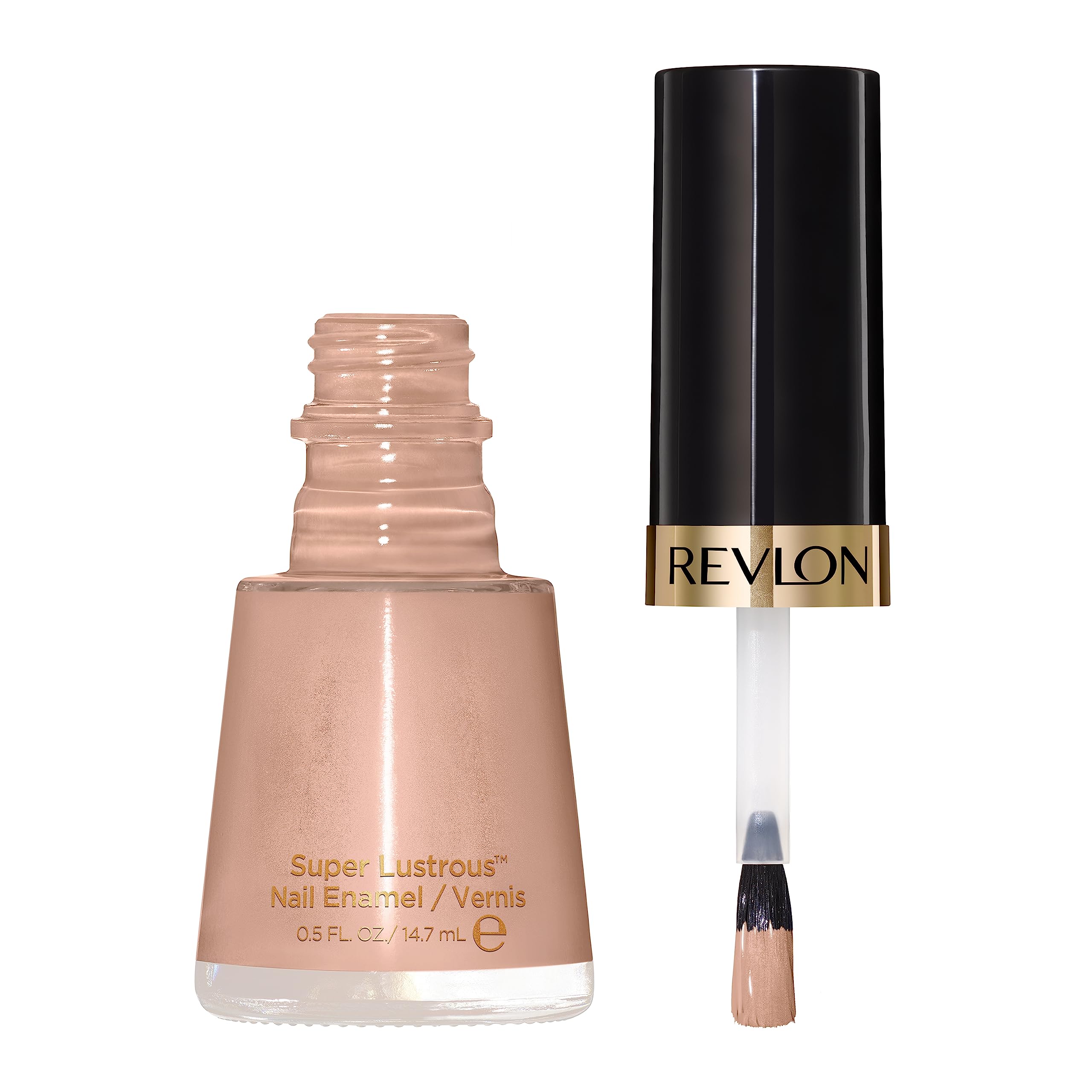 Revlon Super Lustrous Nail Polish, Chip-Resistant & Longwear Formula, High Shine Finish, 705 Gray Suede, 0.5 Fl Oz