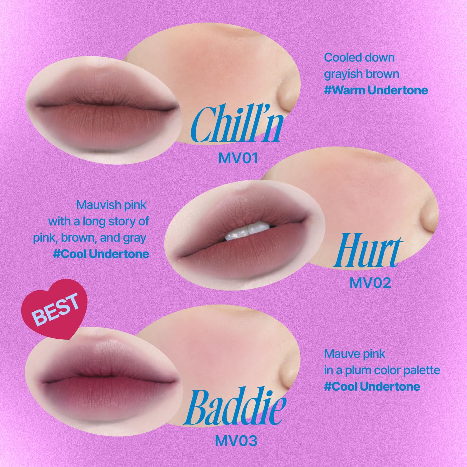 Fwee Lip&Cheek Blurry Pudding Pot | Cold-Hearted Moment - Slayyy | Makeup Blush, Buildable Lightweight, Multi-Use Soft Matte Fin