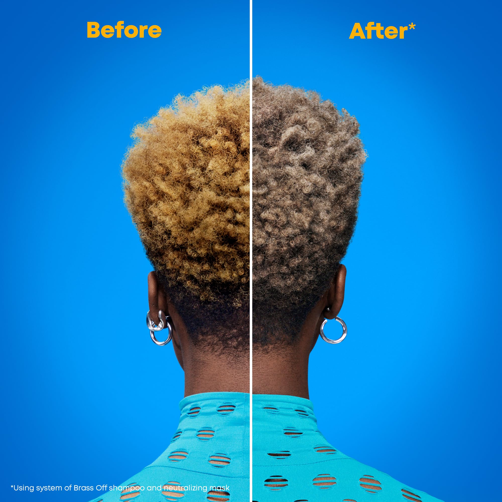 Matrix Brass Off All-In-One Toning Leave-In Spray - Nourishes And Neutralizes Brassy & Orange Tones With Frizz Control, For Colo