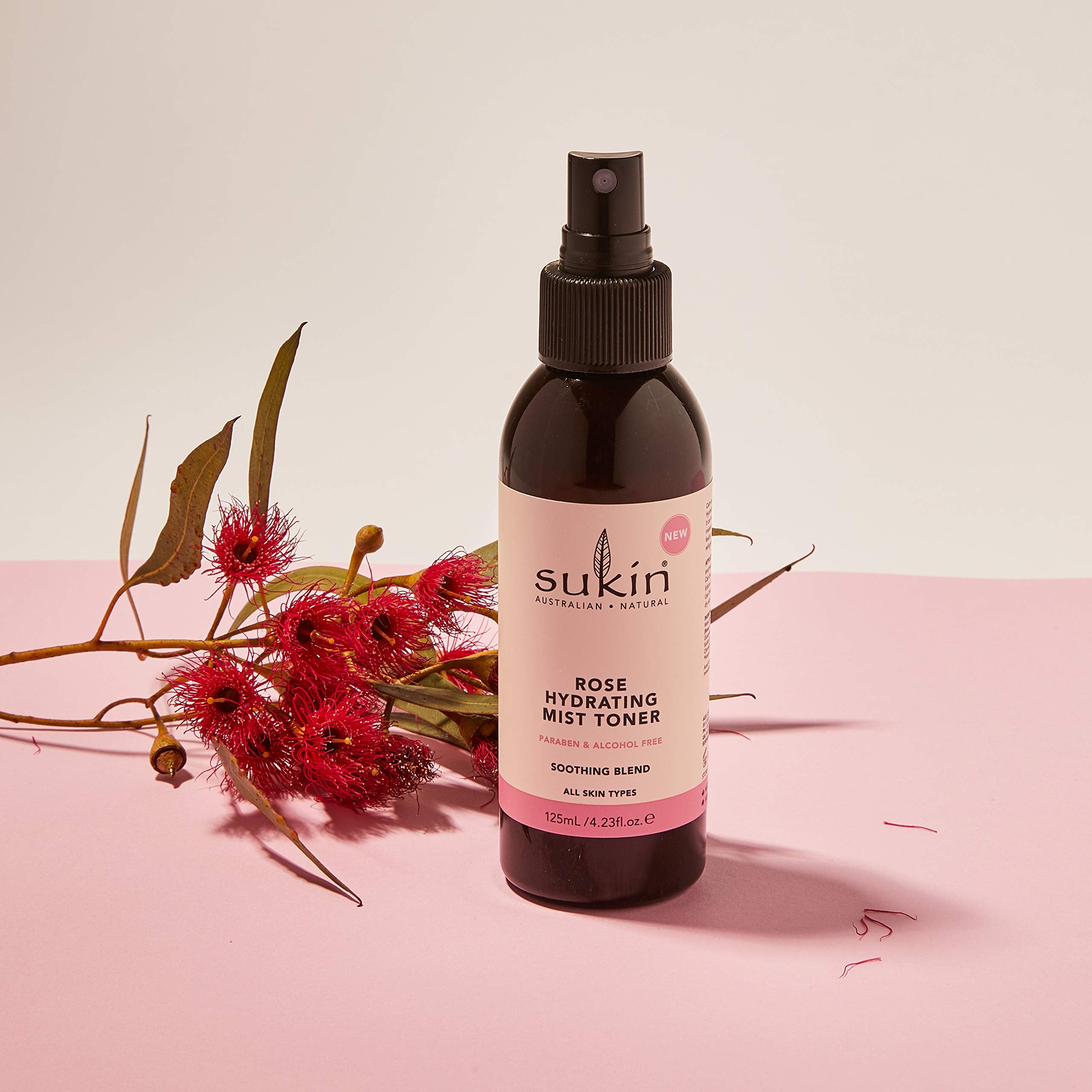 Sukin Rose Hydration Mist Toner, 4.23 Fl Oz
