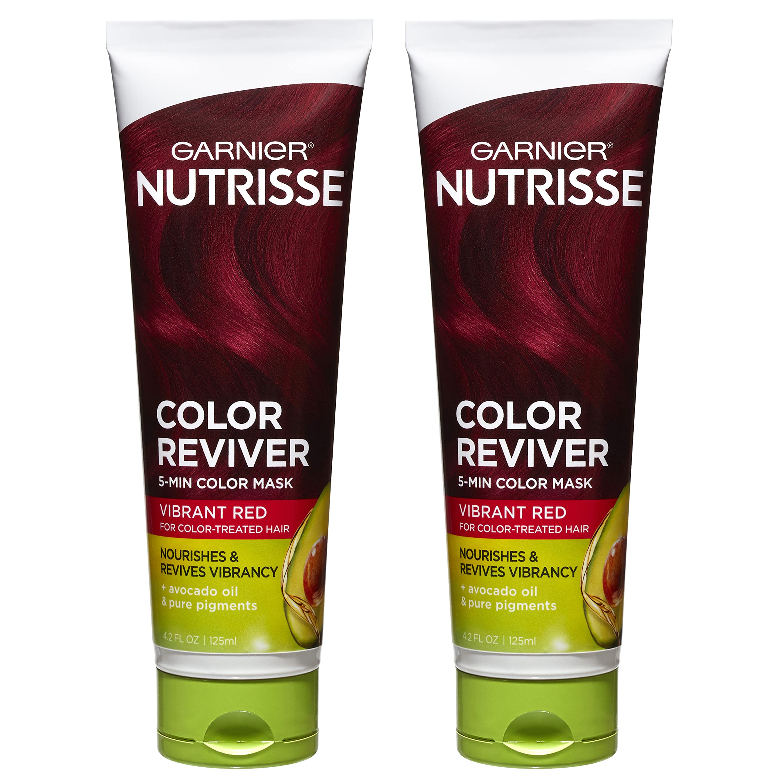 Garnier Hair Color Nutrisse Color Reviver 5 MIN Color Mask, Vibrant Red for Color Treated Hair to Nourish & Revives Vibrancy (Fo
