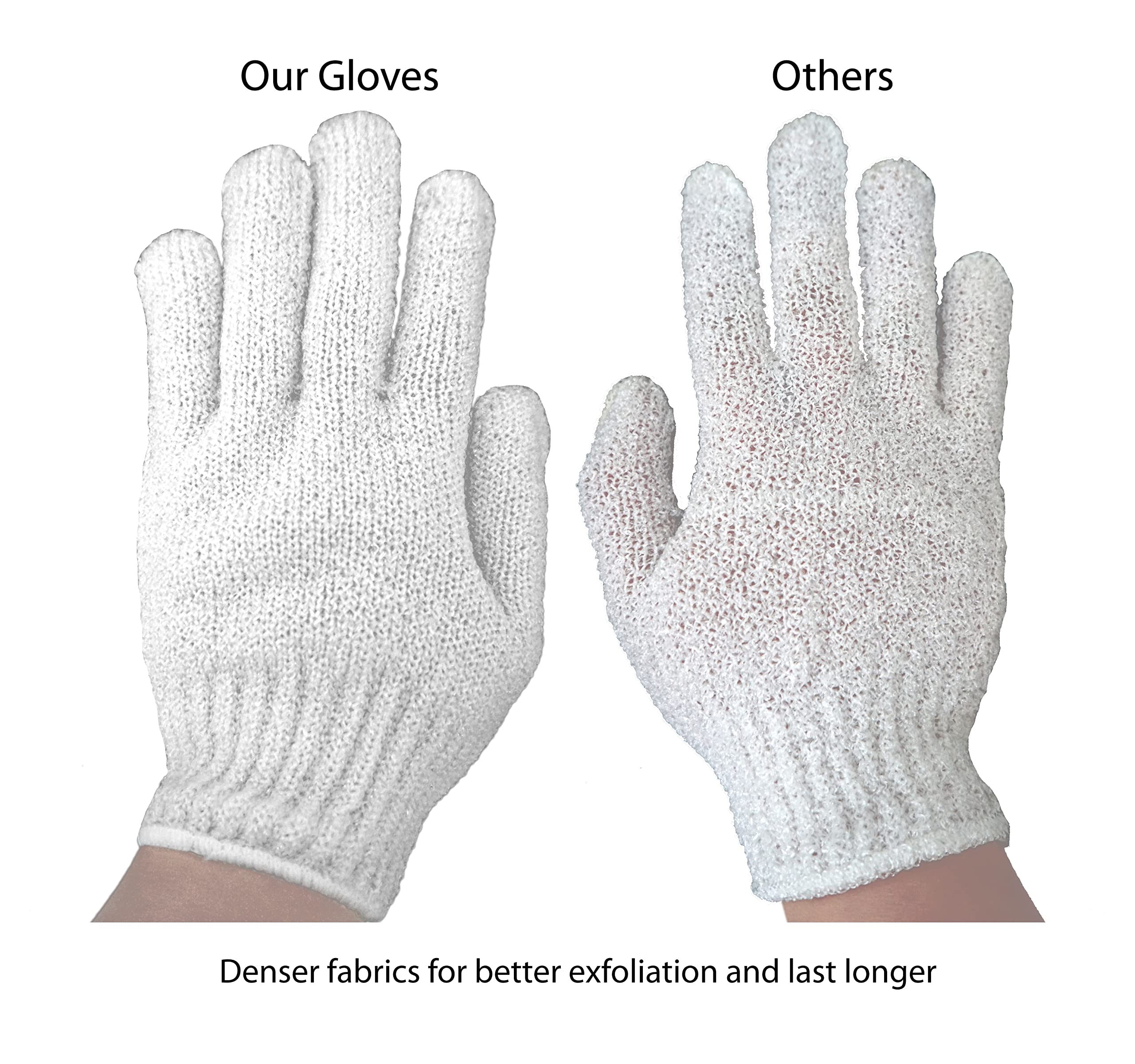 Aquasentials Exfoliating Bath Gloves (4 Pairs)
