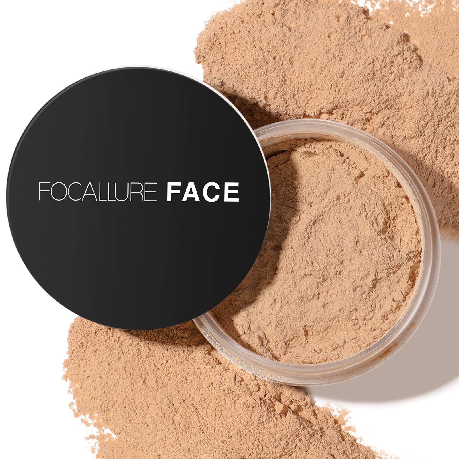 FOCALLURE Oil Control Loose Face Powder, Translucent Loose Setting Powder, Shine-Free Matte Finishing Powder, Long-lasting & Lig