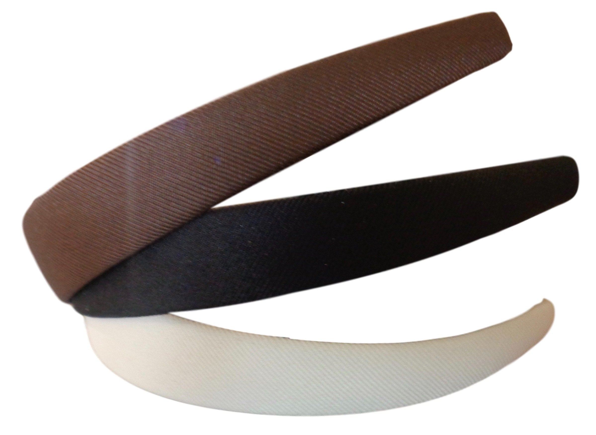Goody Classics Wide Headbands (Cream/Black/Brown)