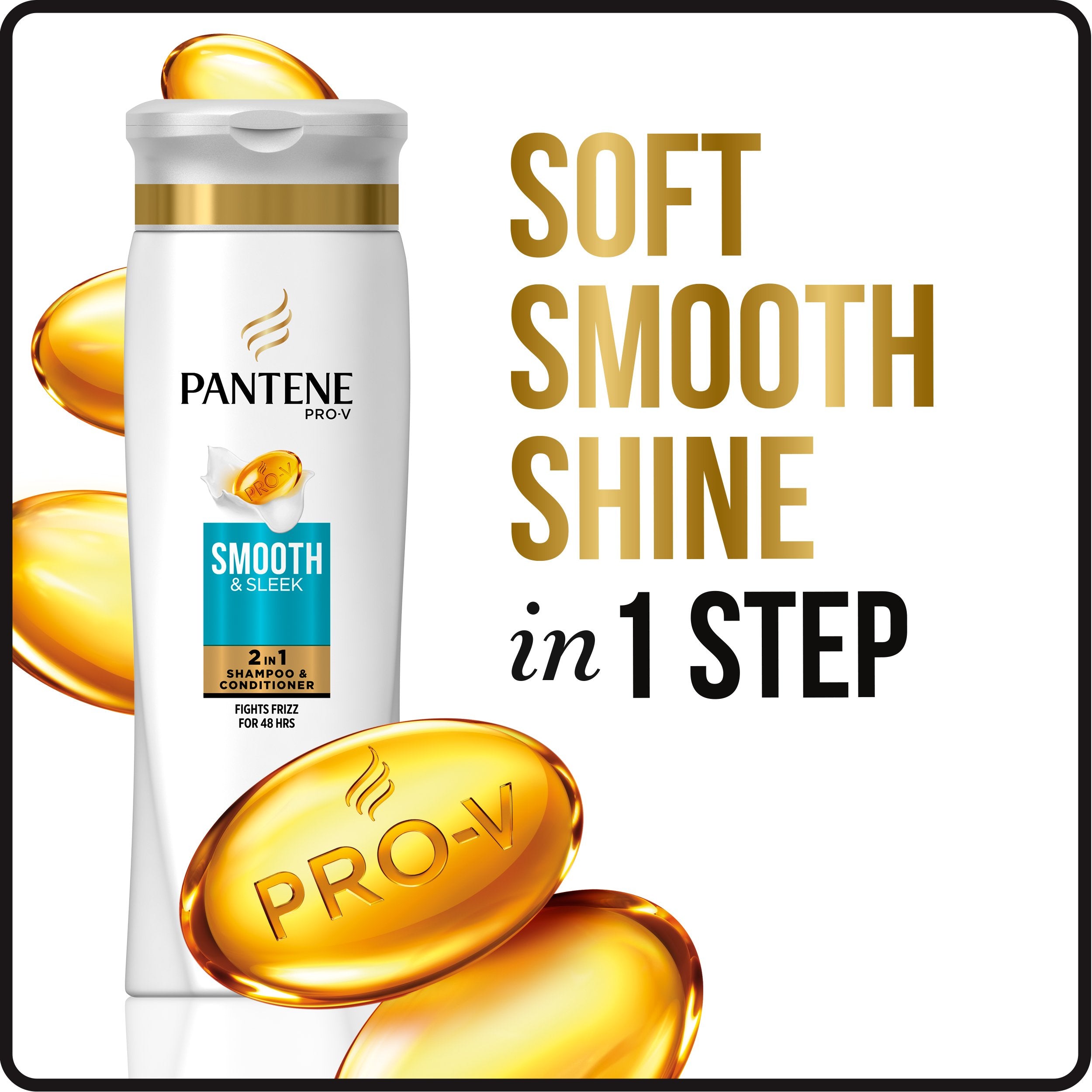 Pantene Pro-V Smooth & Sleek, Shampoo & Conditioner 25.4 oz