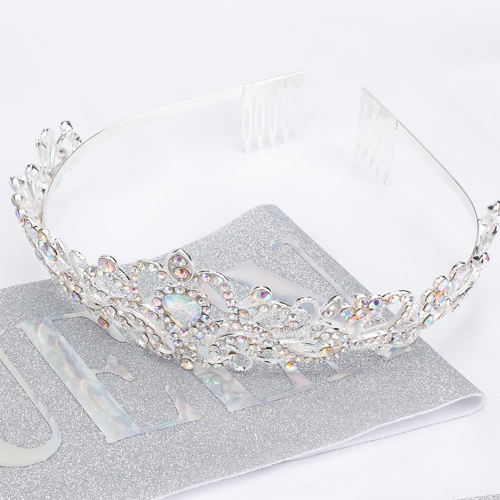 'Birthday Queen'' Sash & Crystal Tiara Kit Cocide Birthday Silver Tiara And Crowns For Women Birthday Sash For Girls Birthday D