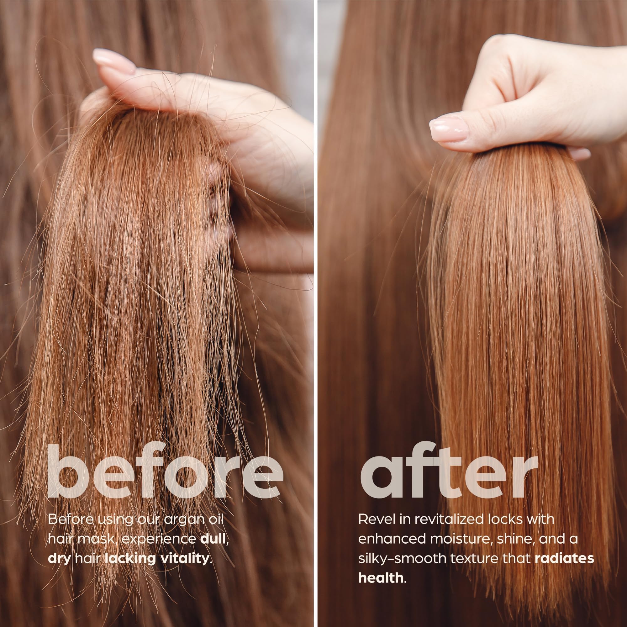Artnaturals Argan Hair Mask Conditioner - (8 Oz/226g) - Deep Conditioning Treatment - Organic Jojoba Oil, Aloe Vera & Keratin -