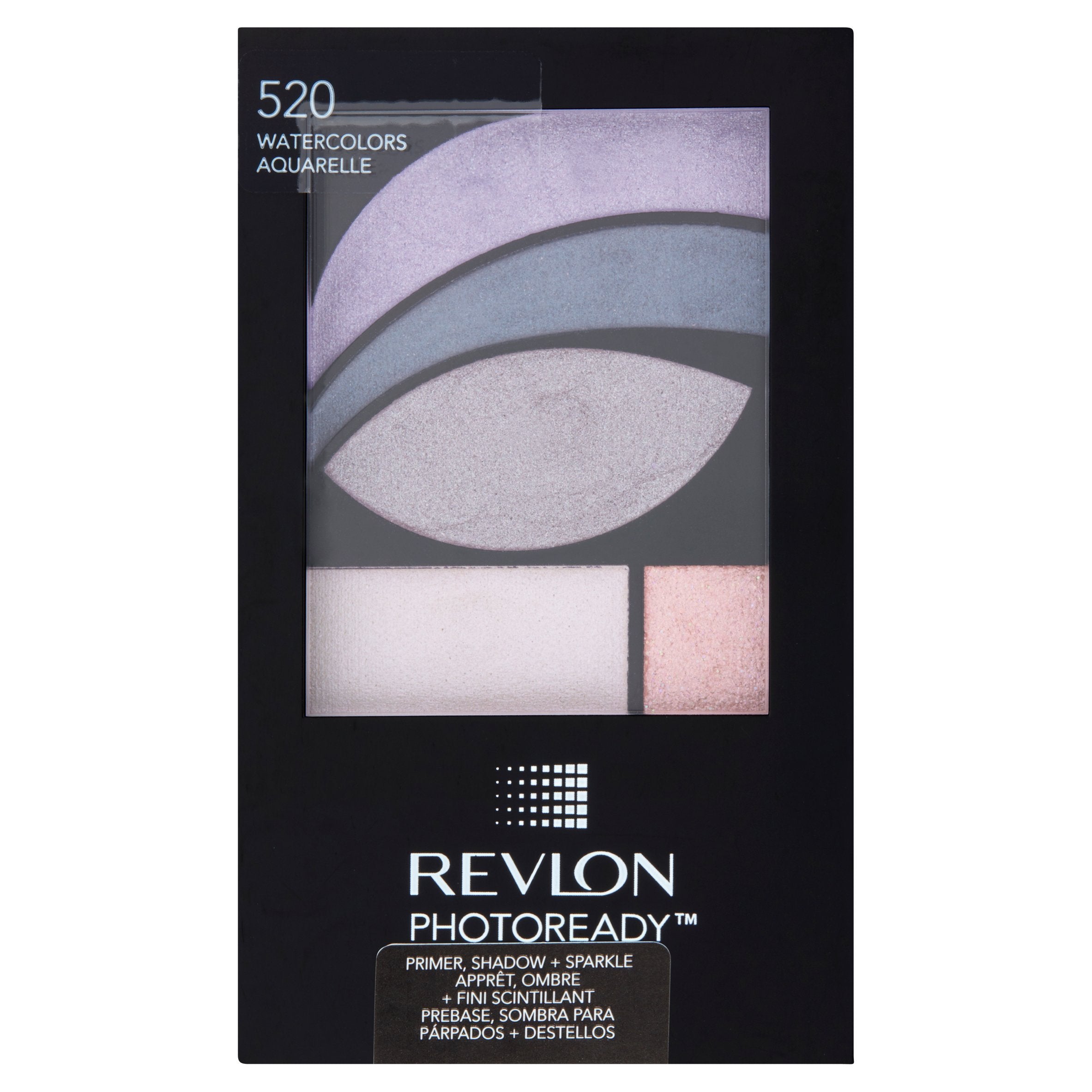 Revlon Photoready Eye Contour Kit, Eyeshadow Palette With 5 Wet/Dry Shades & Double-Ended Brush Applicator, Watercolors (520), 0