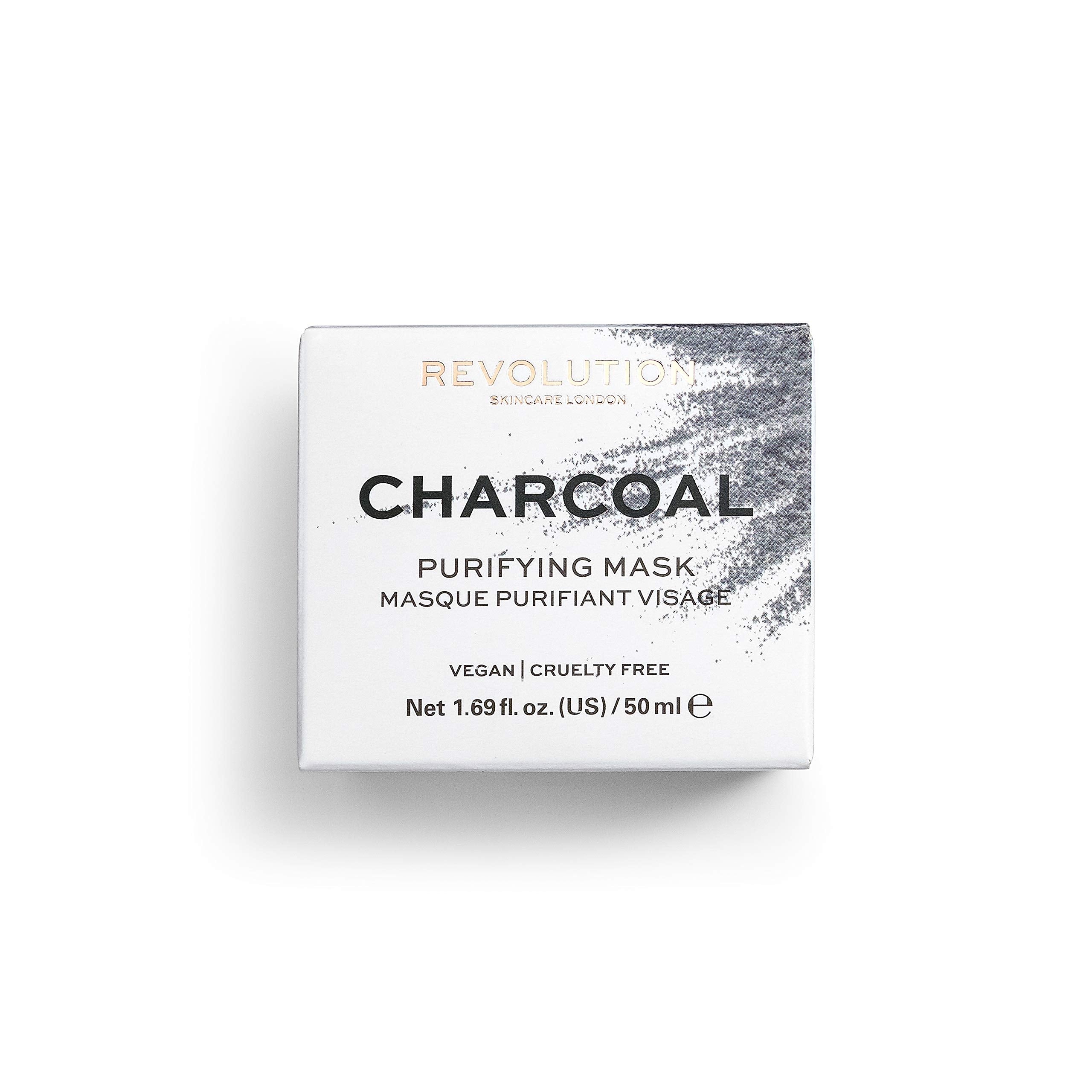 Revolution Skincare Charcoal Purifying Face Mask, Infused With Glycolic and Lactic Acid, Unclogs Pores, Vegan & Cruelty Free, 1.