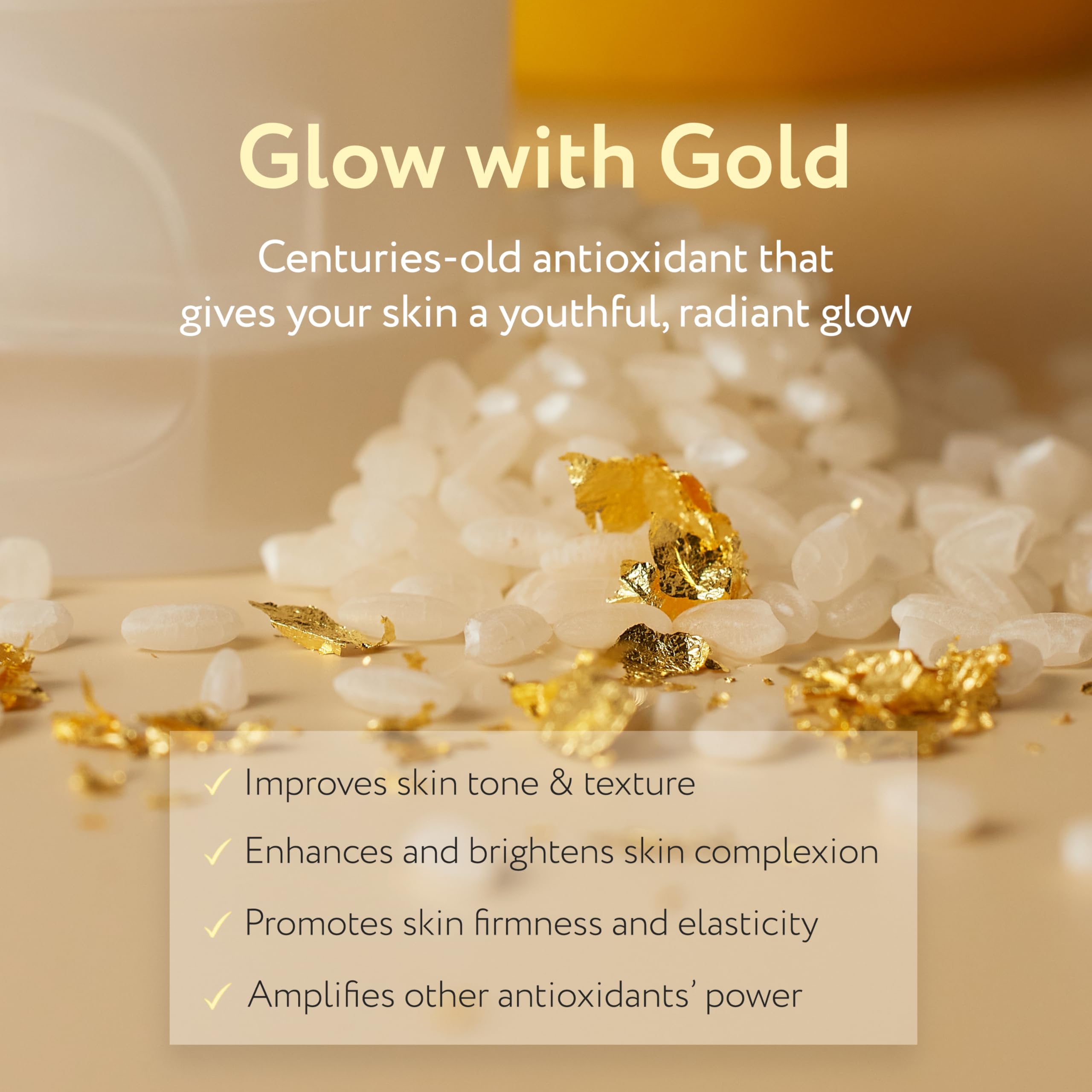 Face Republic Glow Gold Mineral Cleanser 100ml 3.38 fl oz | Deep Pore Purifying Foam | Vitalizing for Dull Skin | Gold, Rice Bra