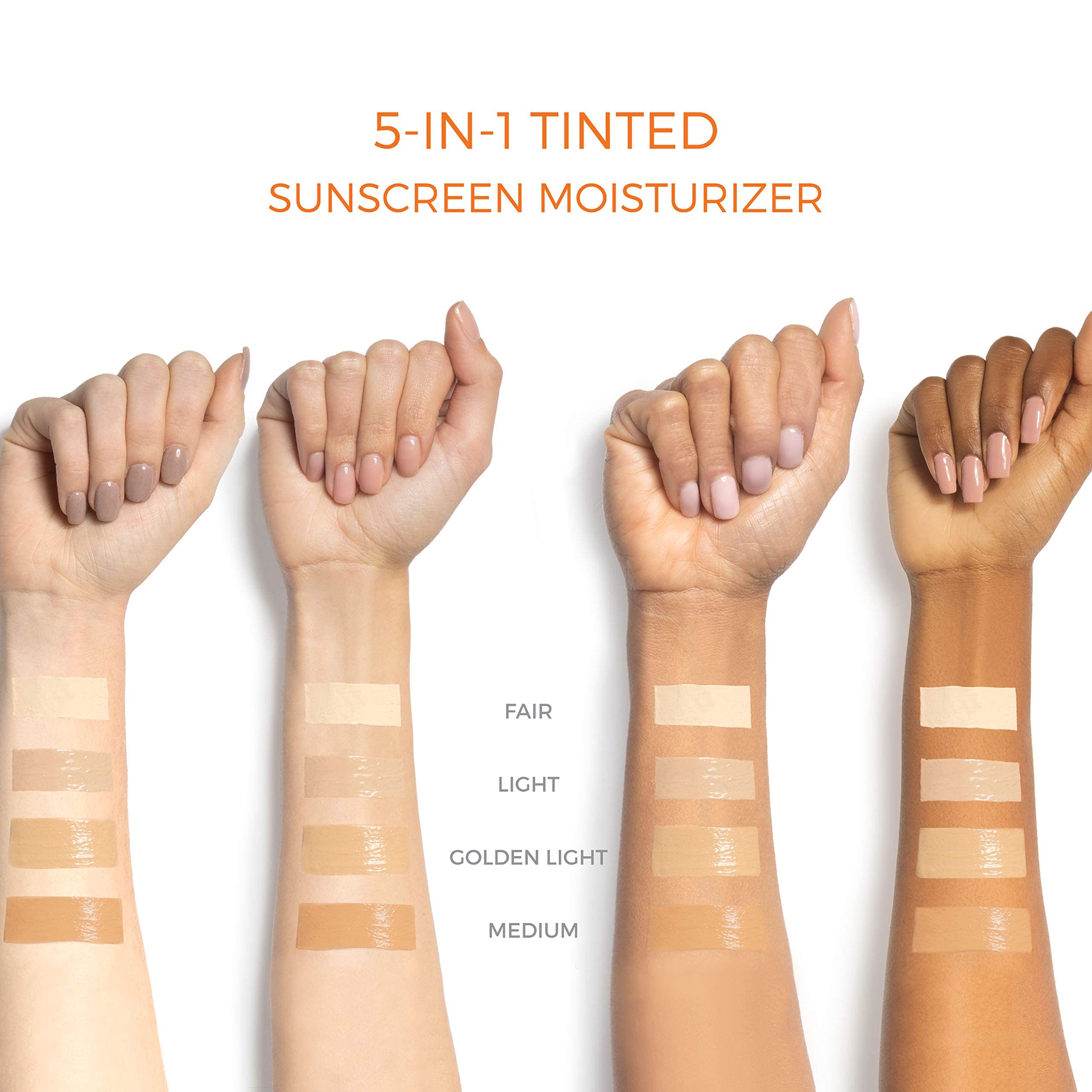Suntegrity Tinted 5 In 1 Mineral Sunscreen For Face (Spf 30-2 Oz) - Medium | Bb Cream Moisturizer With Physical Uva/Uvb Broad Sp