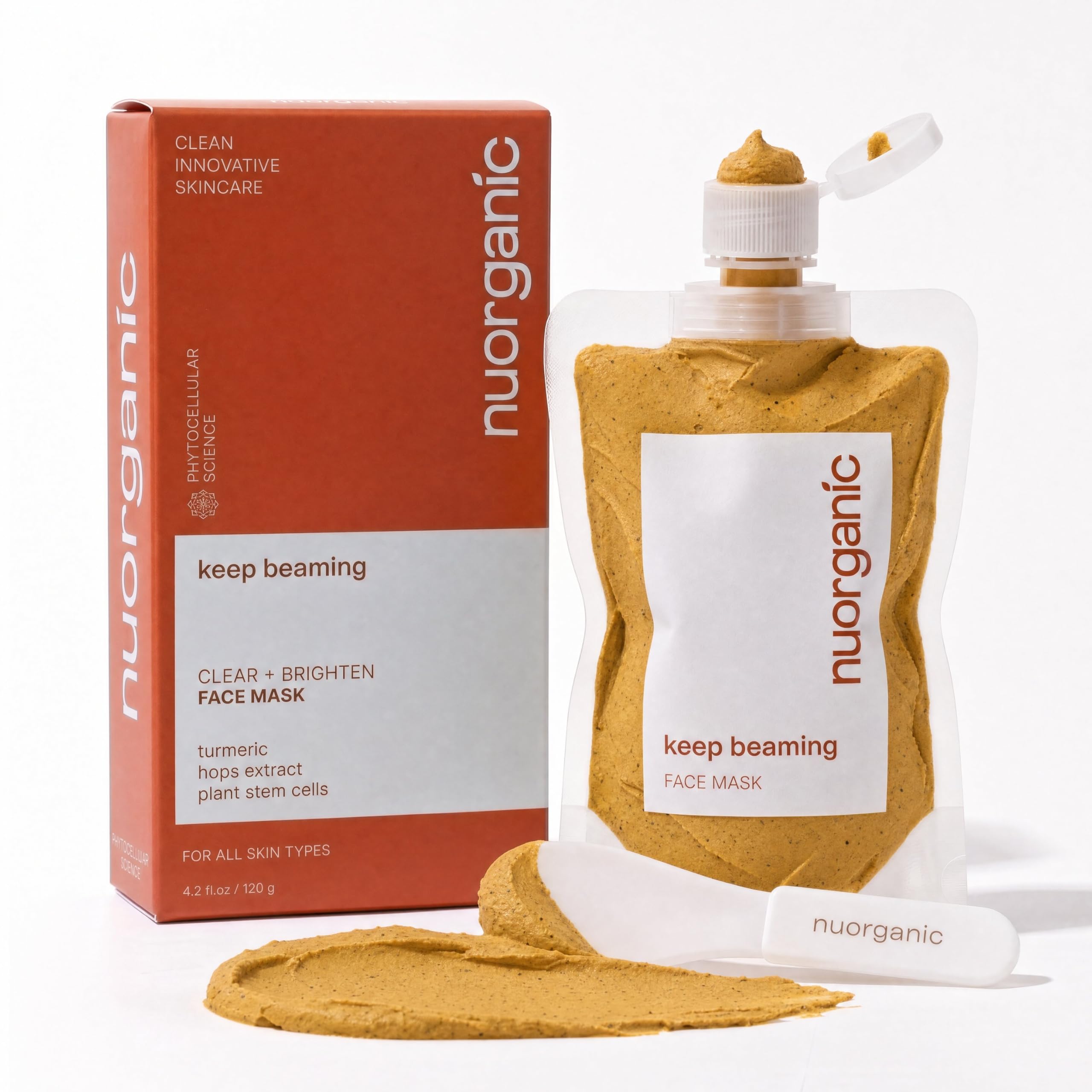 Turmeric Face Mask for Acne, Dark Spots and Pore Refining, Clay Mask