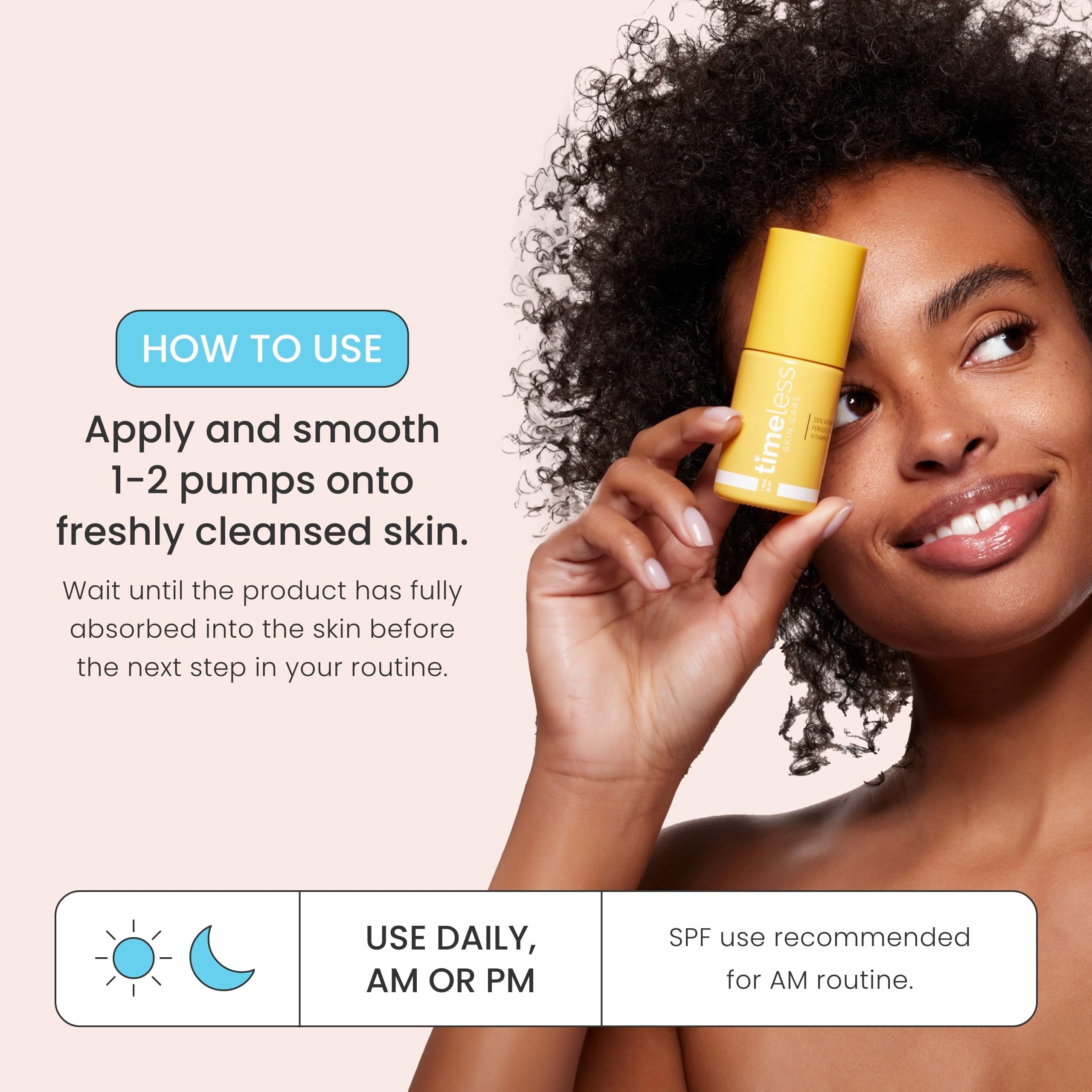 Timeless Skin Care Vitamin C Serum - Brightening, Fragrance-Free, 1 oz for Oily & Dry Skin - TSC 20% Vitamin C+E Ferulic Acid