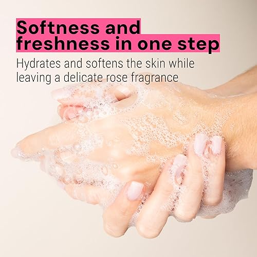 Panier Des Sens - Marseille Liquid Hand Soap - Rose Hand Wash - Moisturizing Soap With Coconut Oil - Bathroom & Kitchen Refillab