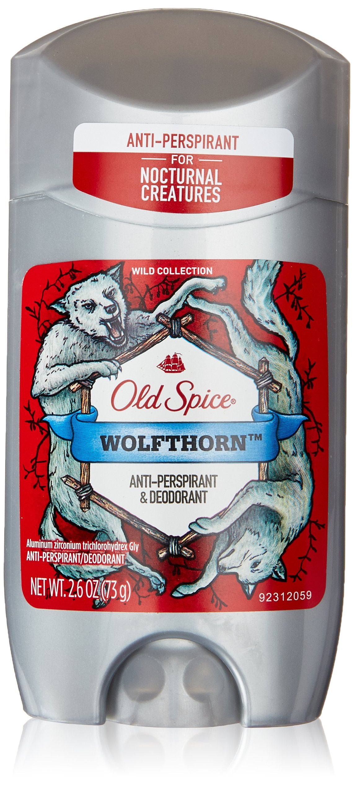 Old Spice Anti-Perspirant 2.6 Ounce Wolfthorn Solid (76Ml) (6 Pack)