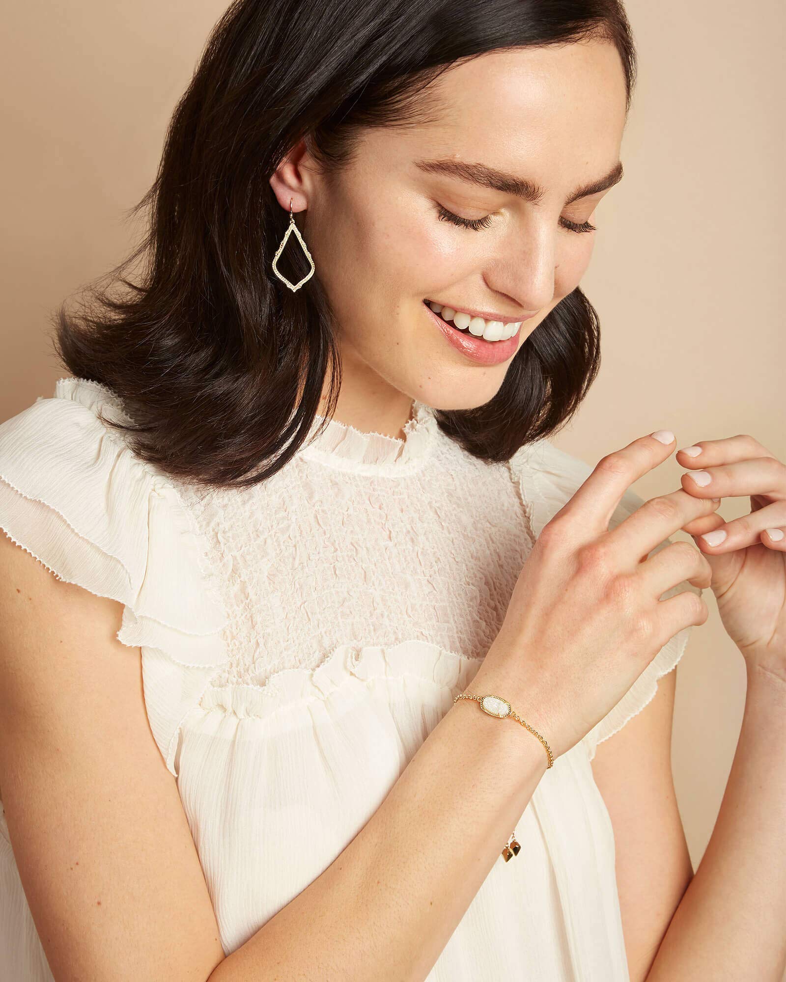 Kendra Scott Sophia Drop Earrings for Women, Dainty Fashion Jewelry, Rhodium-Plated