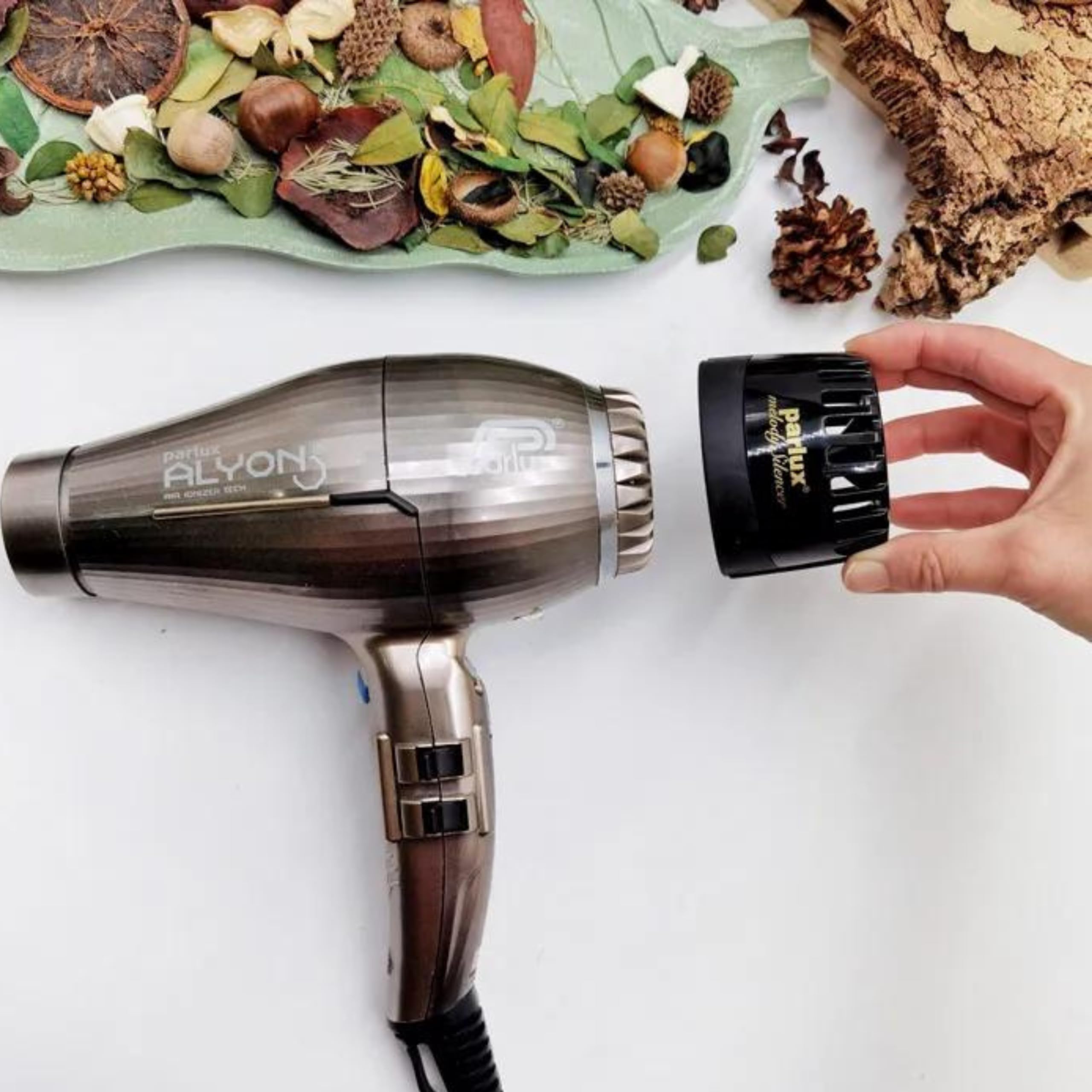 Parlux Melody Silencer Hair Dryer Attachment for Noise Reduction. Compatible with Parlux Hairdryers. Lightweight for Salon & Hom