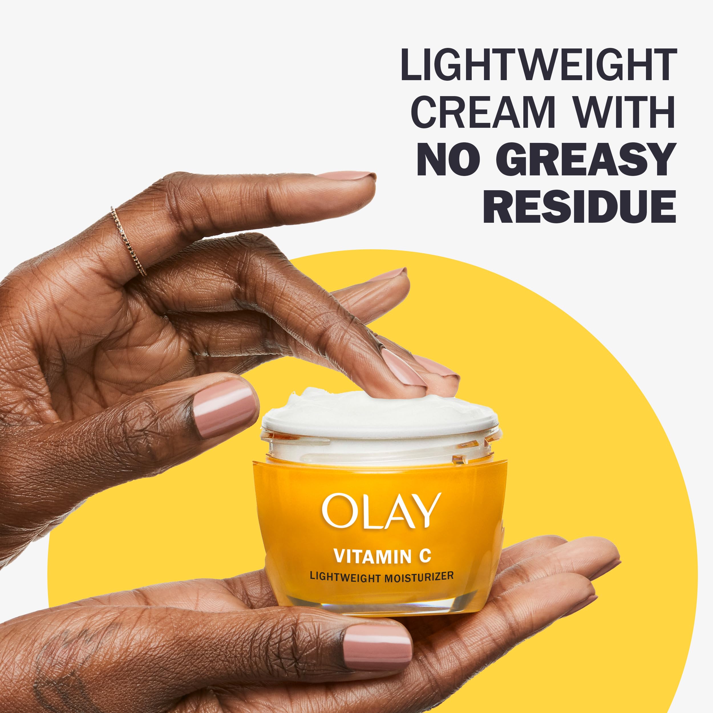 Olay Vitamin C Lightweight Face Moisturizer - Brighten - Even Tone - Hydrate - Lightweight Anti-Aging Cream for Dark Spots and D