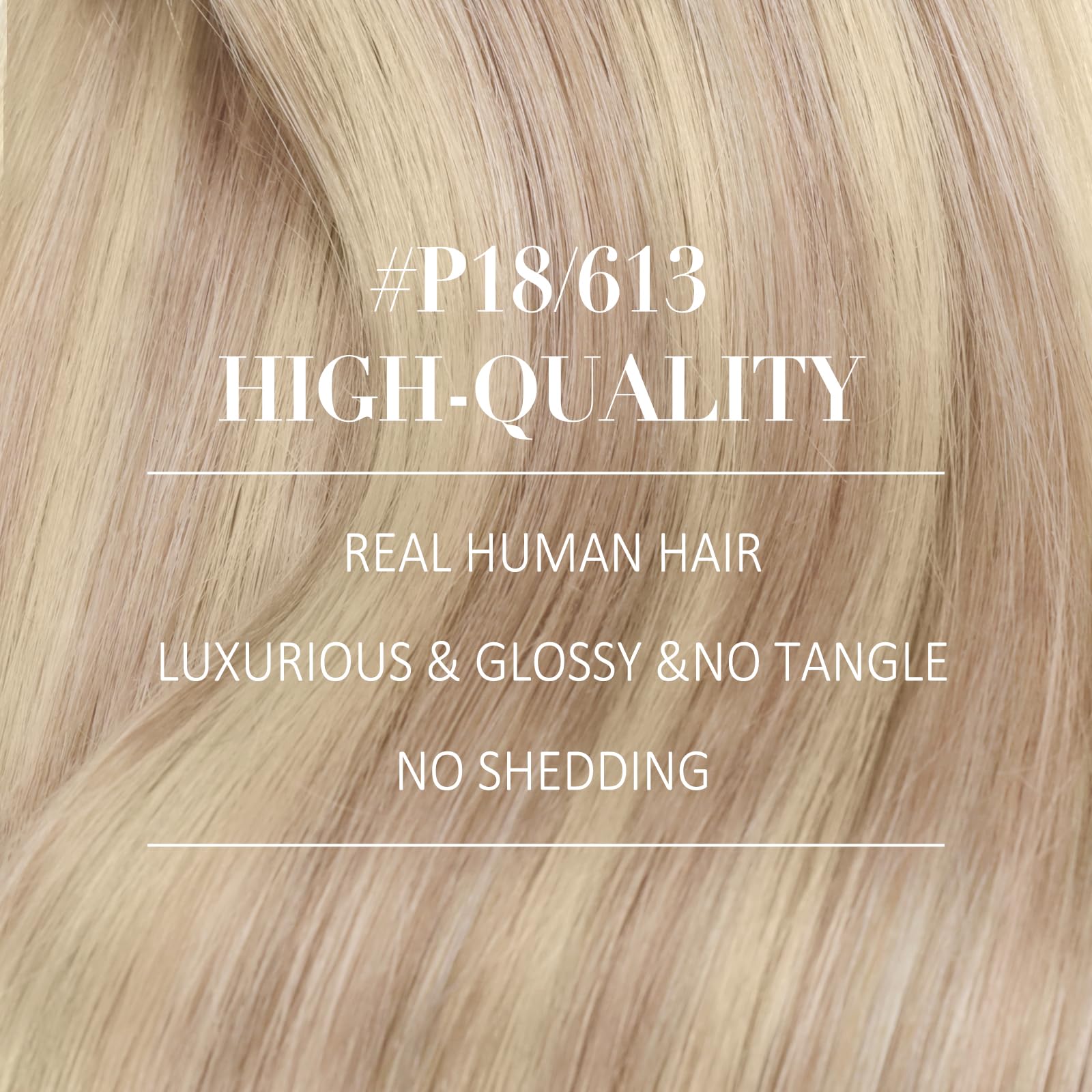 YoungSee 135G Clip in Human Hair Extensions Blonde Highlight Remy Human Hair Clip in Extensions Warm Ash Blonde Highlights Bleac