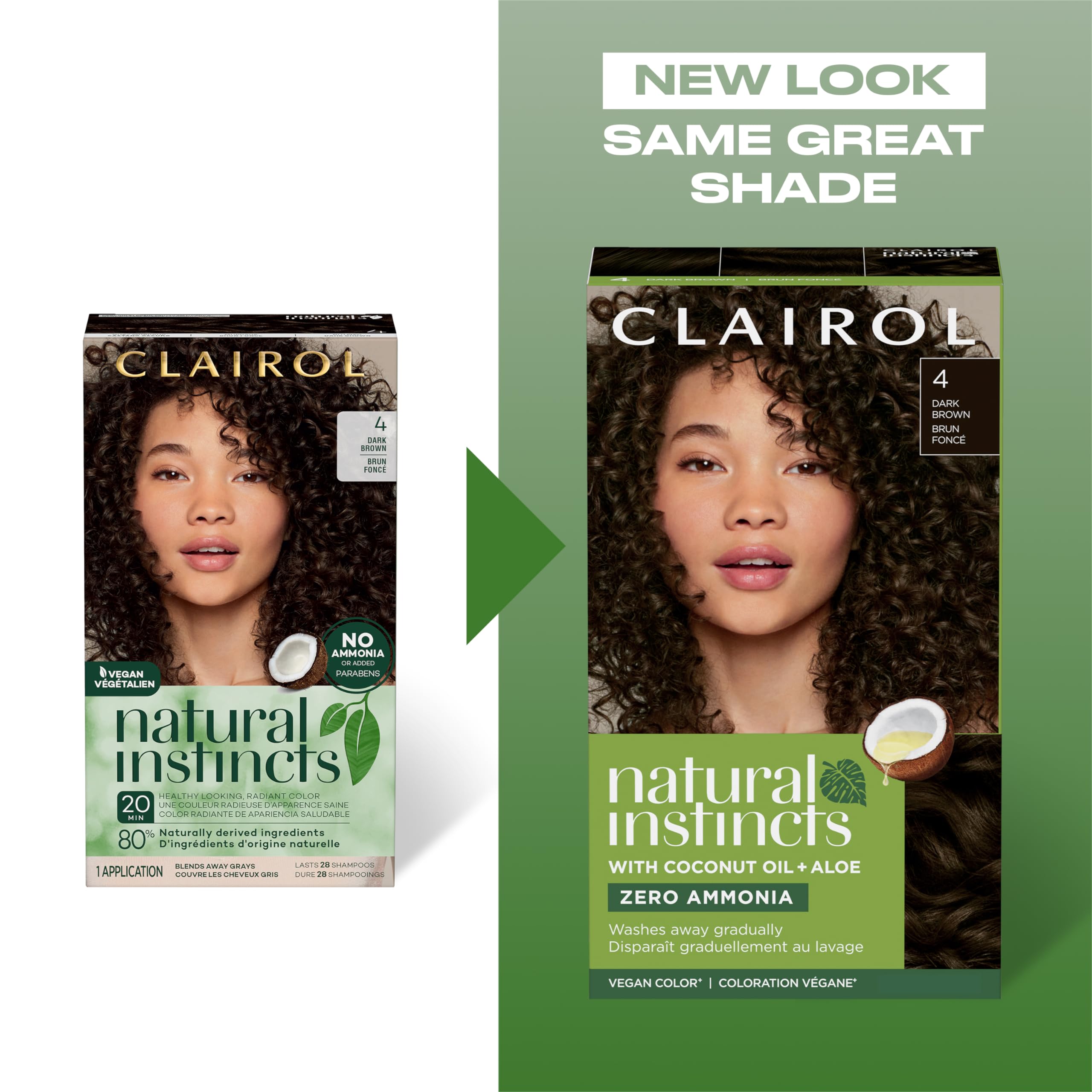 Clairol Natural Instincts Demi-Permanent Hair Dye, 5.85 Fl Oz, 7A Dark Cool Blonde