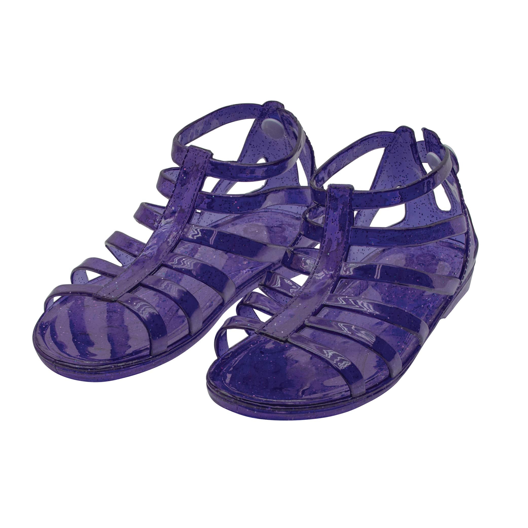 DelSol I0101864 Gladiator Girl Jellies Sandal, 12 Purple