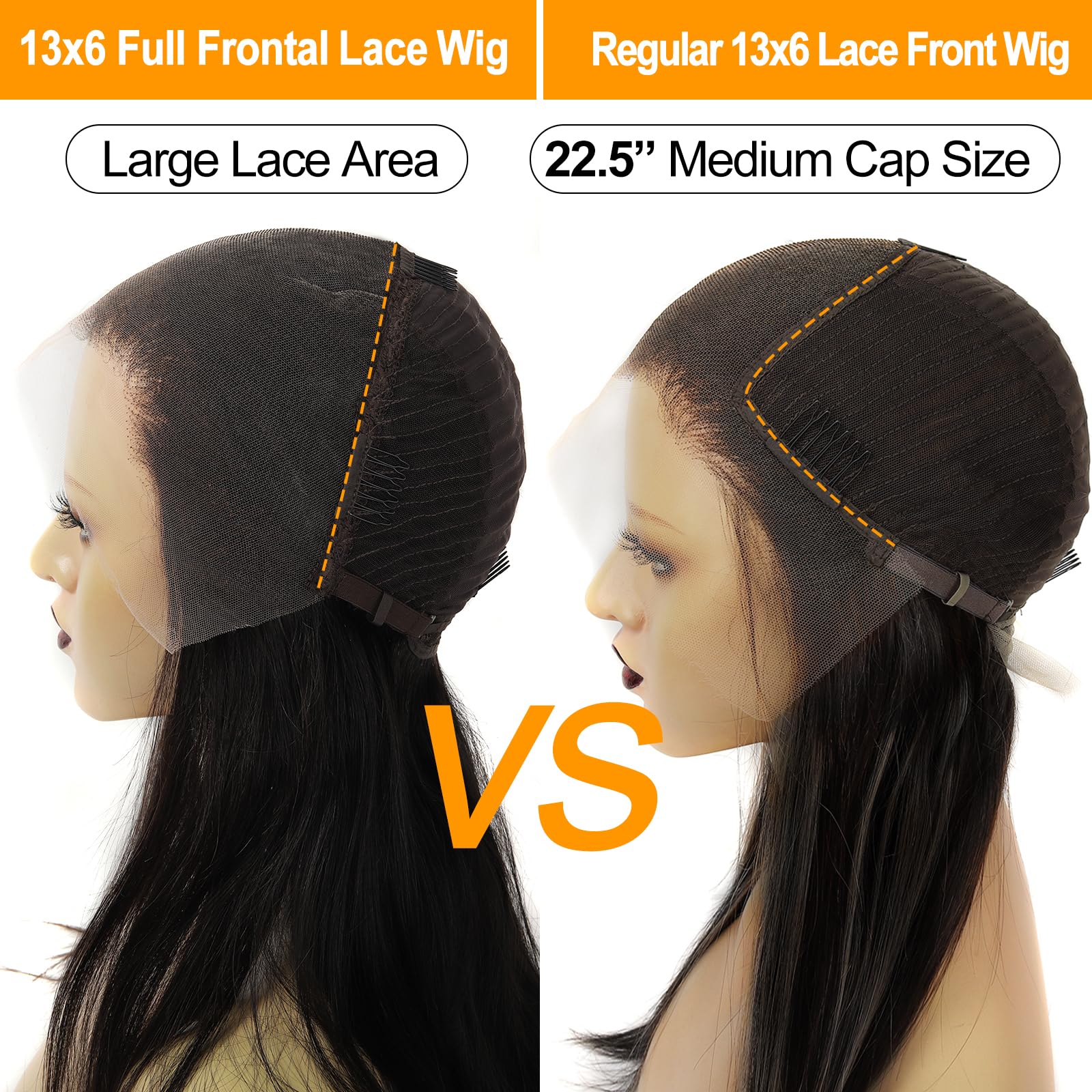 Beeos Body Wave Hd Lace Frontal Wig 13X6 Full Frontal Human Hair Wig Pre Plucked Hairline Bleached Knots 180% Density Single Kno