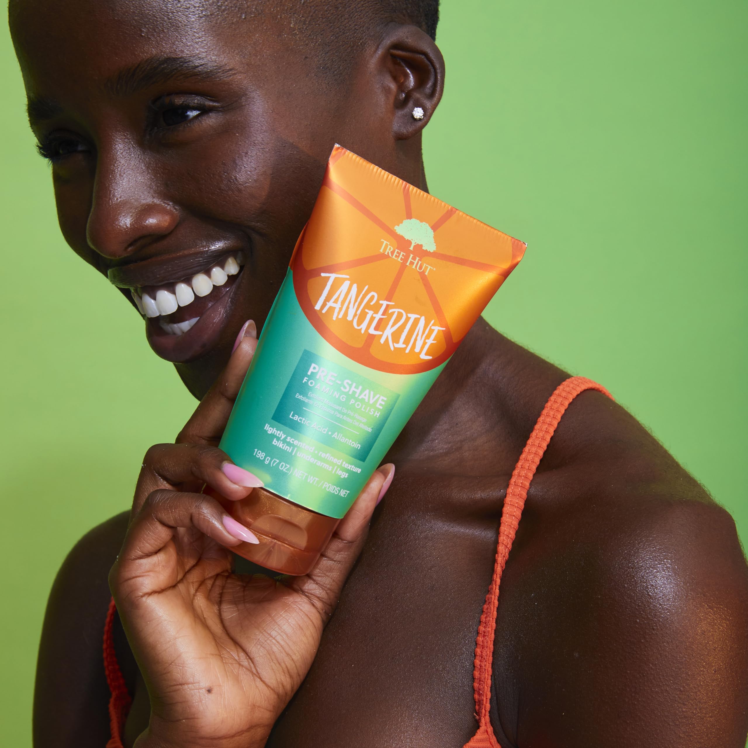 Tree Hut Tangerine Shave Prep Polish | Gently Soothe & Prep Skin for an Even Closer Shave | Exfoliating Shave Essential | 6 fl o
