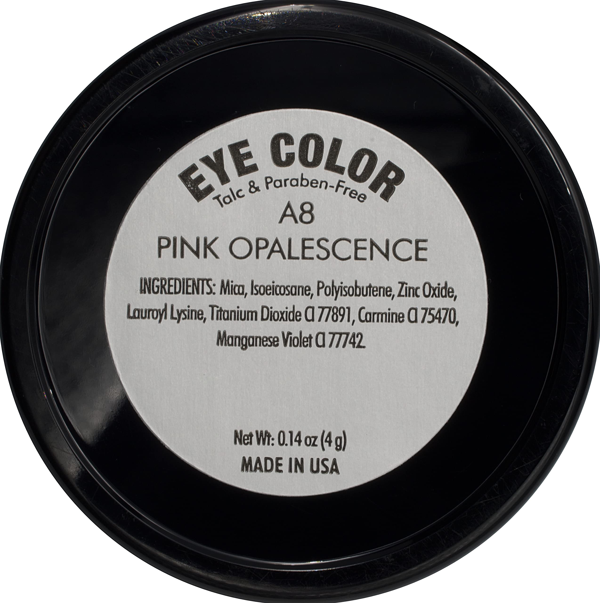 Pure Ziva Purple Pink Opalescence Shimmering Mauve Opaque Pressed Powder Single Eyeshadow; Talc, Paraben & Cruelty Free