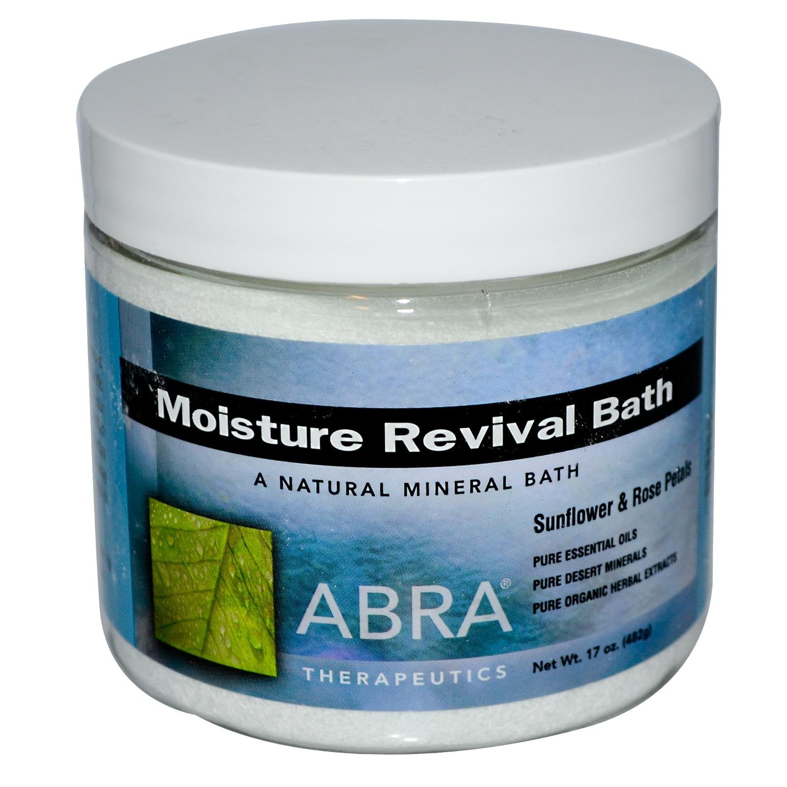 Moisture Revival Bath-Sunflowers & Rose Petals Abra Therapeutics 17 Oz Powder
