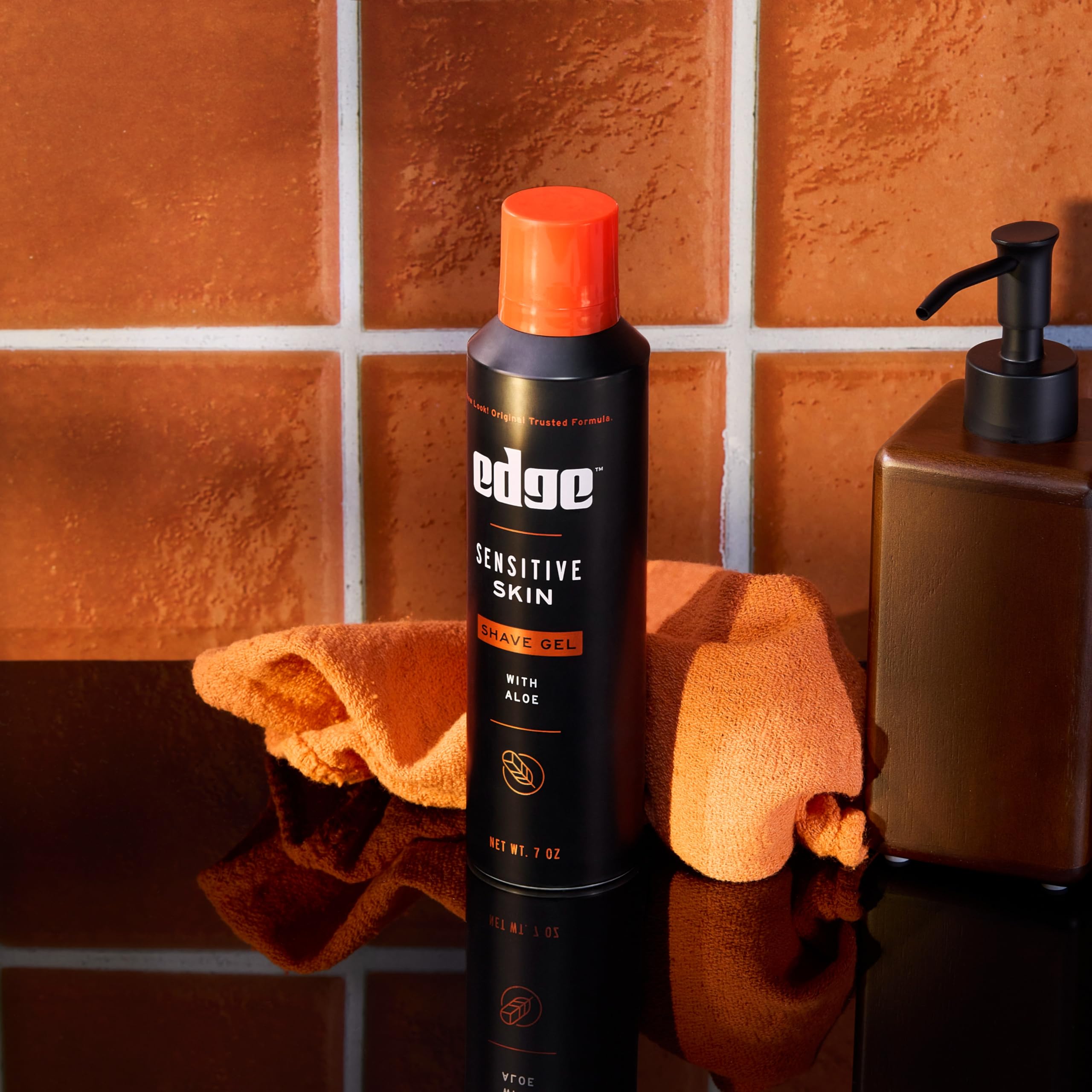 Edge Shaving Gel for Men, Sensitive Skin with Aloe, 7oz (3 Pack) - Shaving Gel For Men That Moisturizes, Protects, and Soothes T