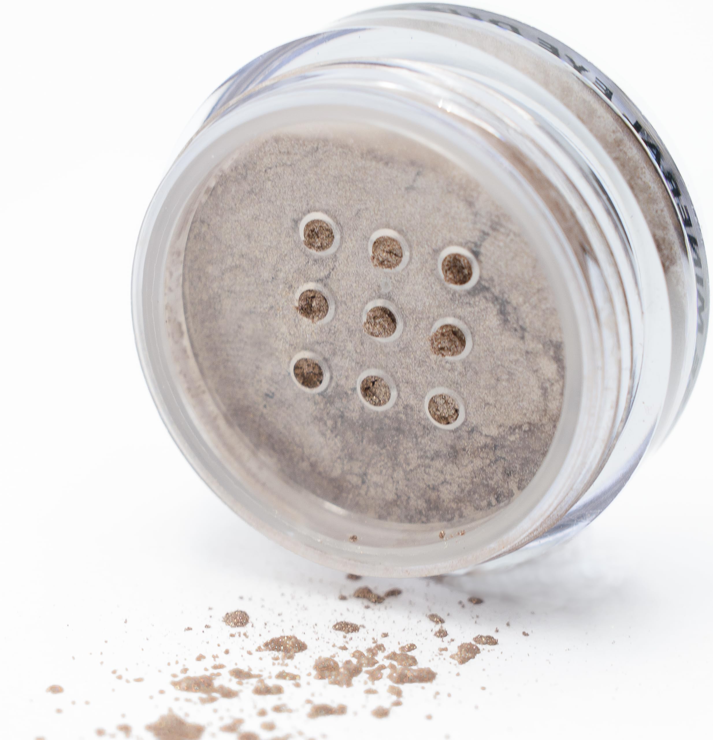 Pure Ziva Bliss Cool Toned Mocha Glitter Brown Mineral Single Loose Powder Eyeshadow; Vegan, Talc & Paraben Free